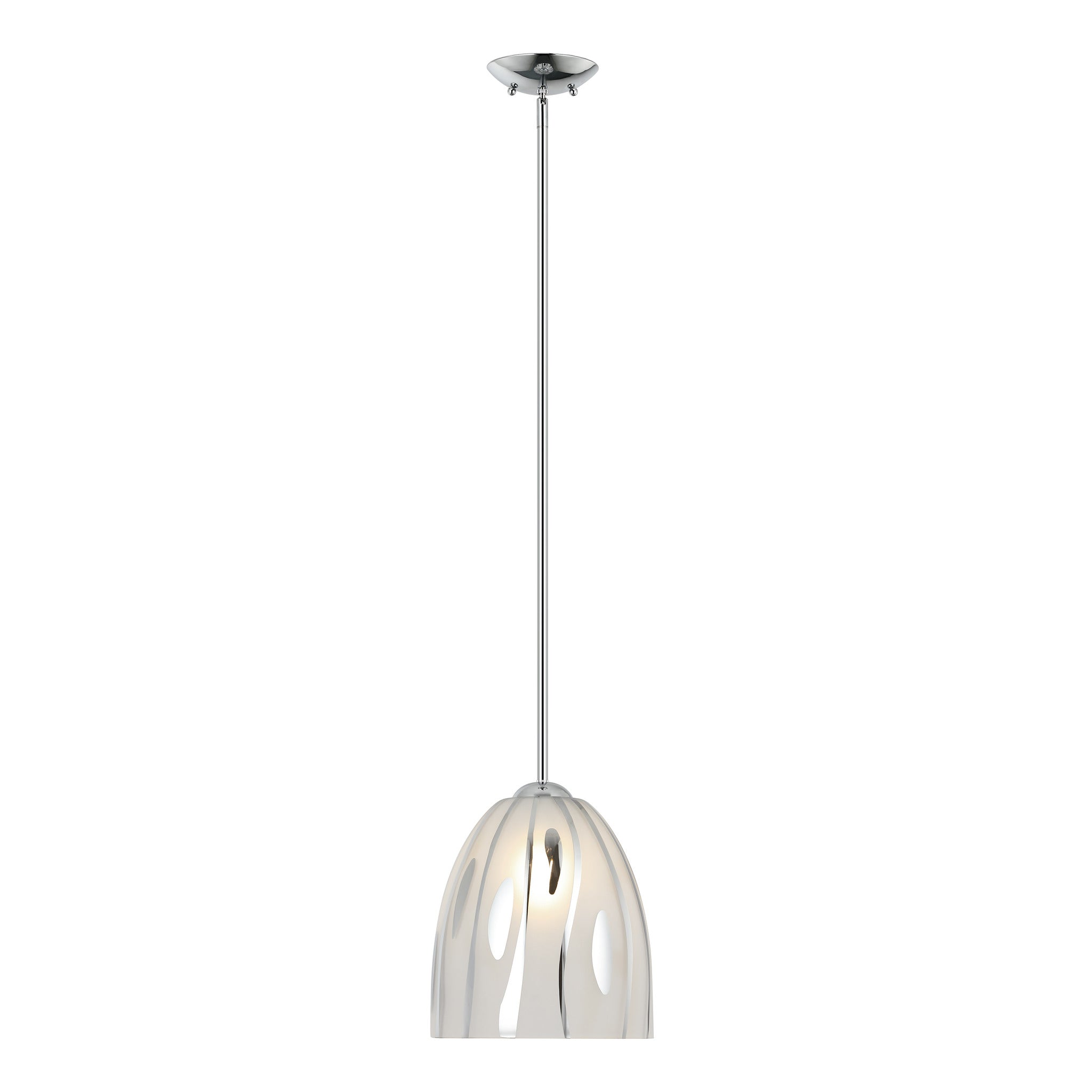Chroman Empire 1 Light 10 in Bell Pendant - Chrome