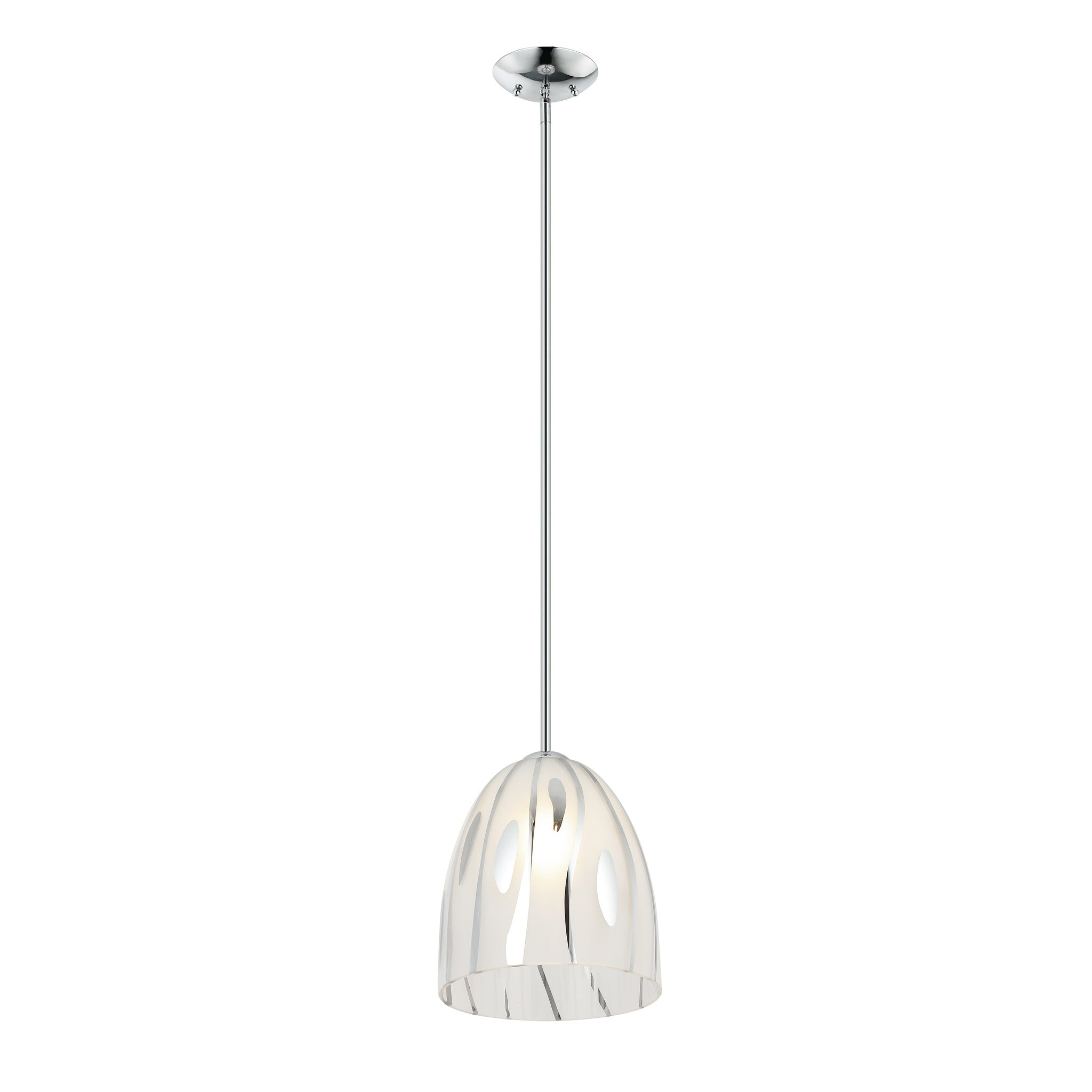 Chroman Empire 1 Light 10 in Bell Pendant - Chrome