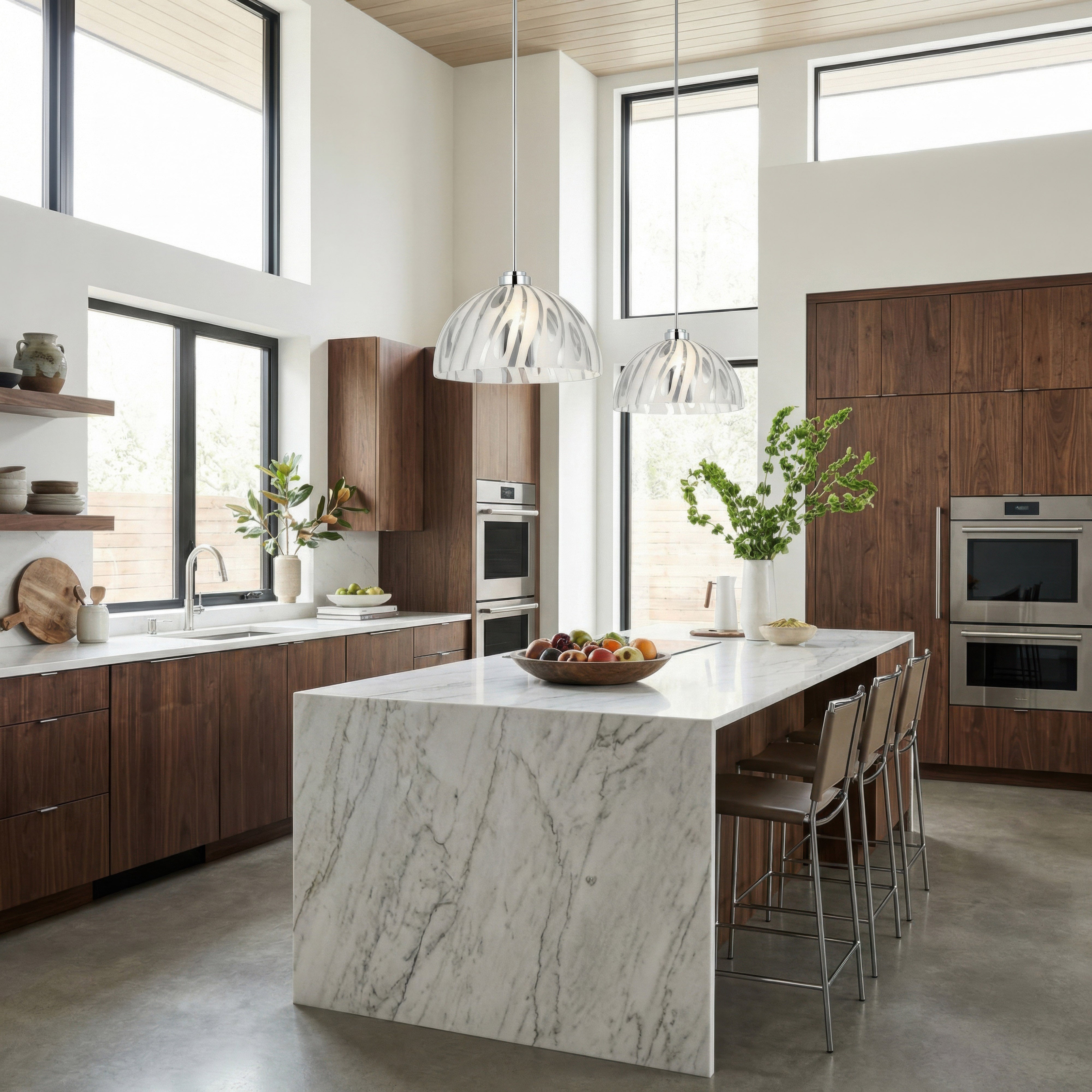 Chroman Empire 1 Light 16 in Dome Pendant - Chrome