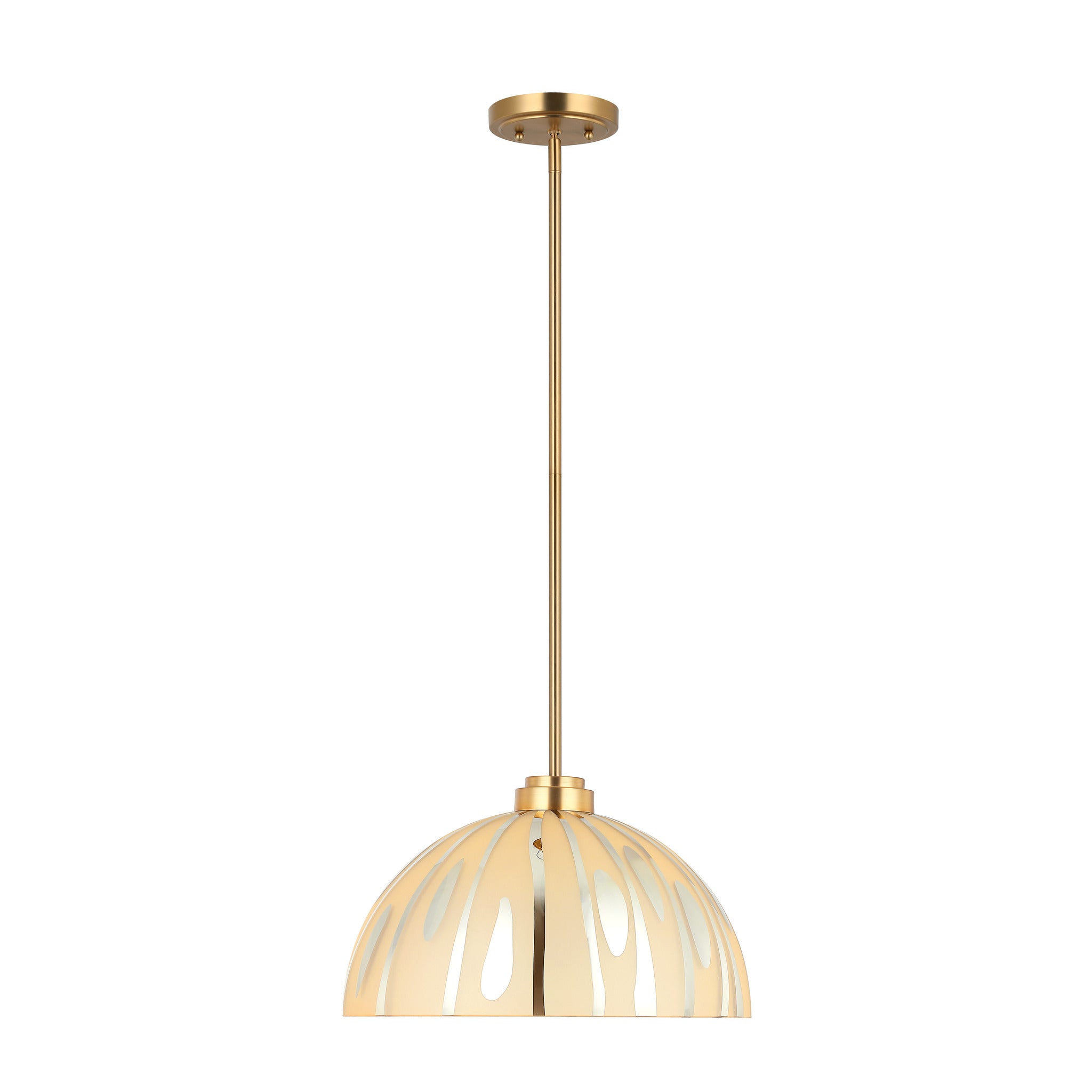 Chroman Empire 1 Light 16 in Dome Pendant - Gold
