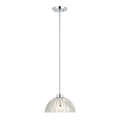 Chroman Empire 1 Light 10 in Dome Pendant - Chrome