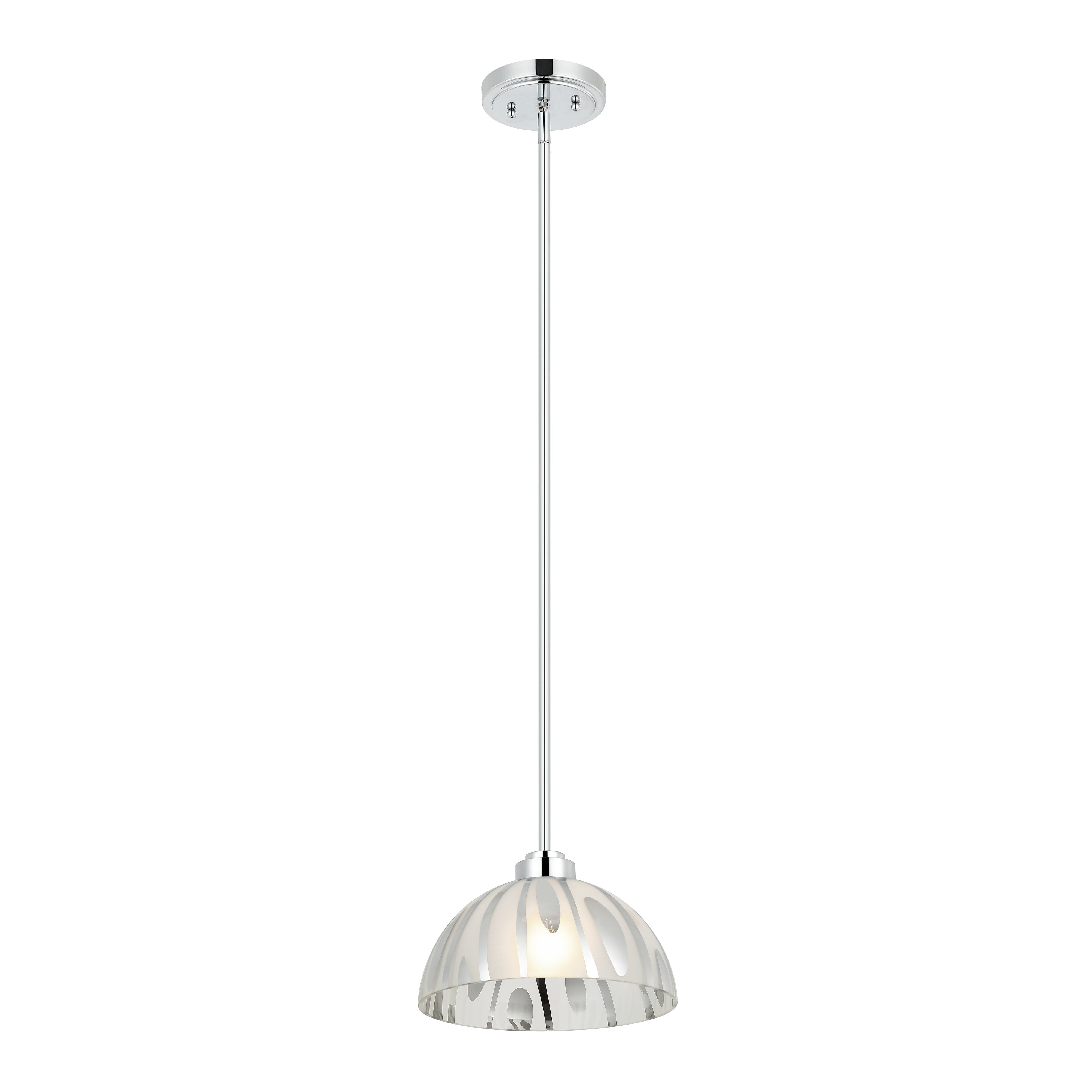 Chroman Empire 1 Light 10 in Dome Pendant - Chrome