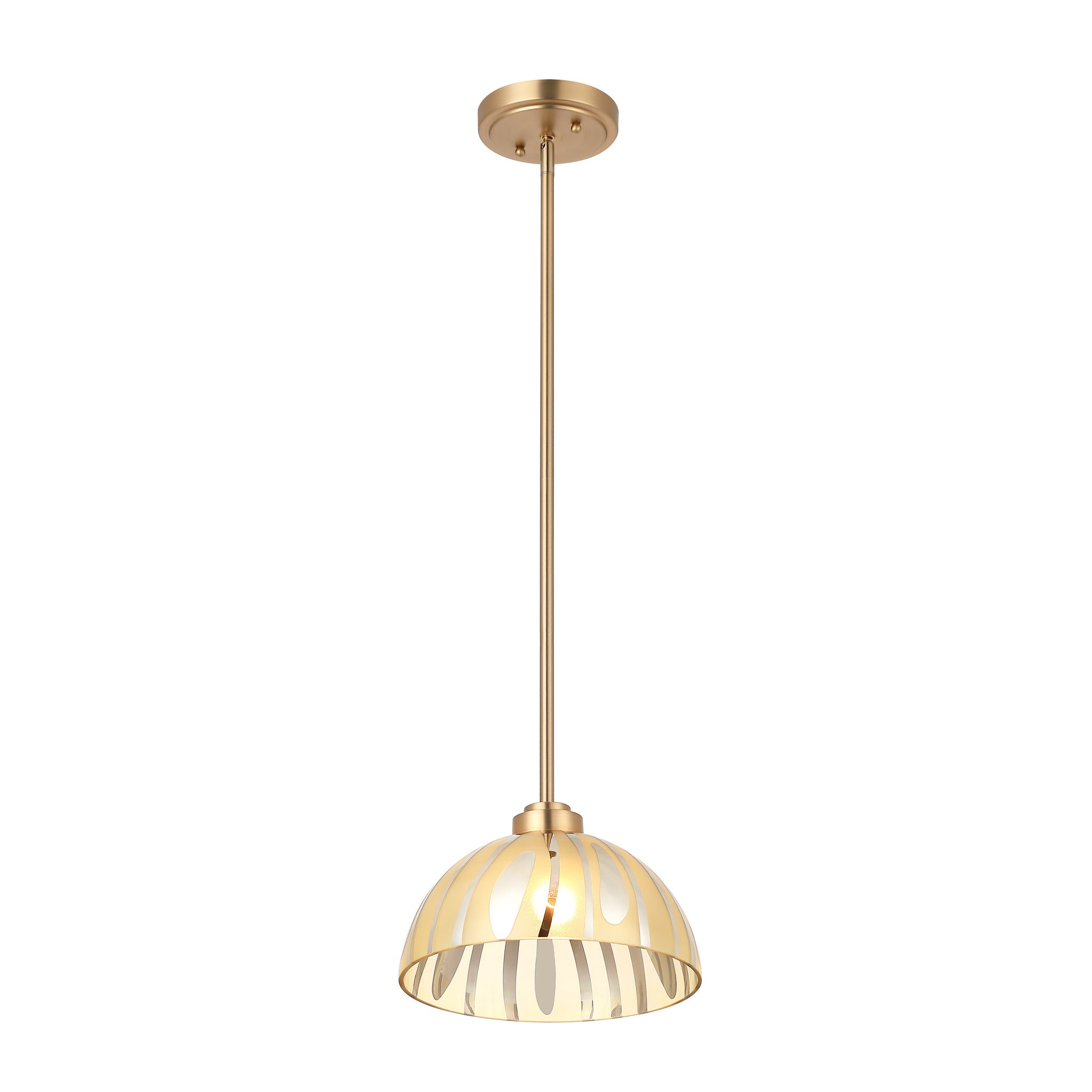Chroman Empire 1 Light 10 in Dome Pendant - Gold