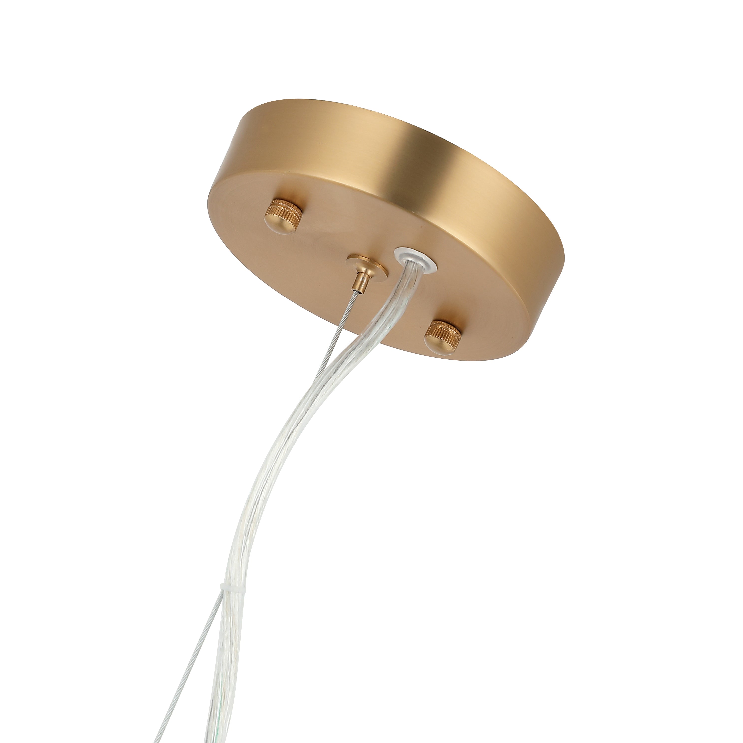 Chroman Empire 3 Light Tall Cylinder Pendant - Satin Gold