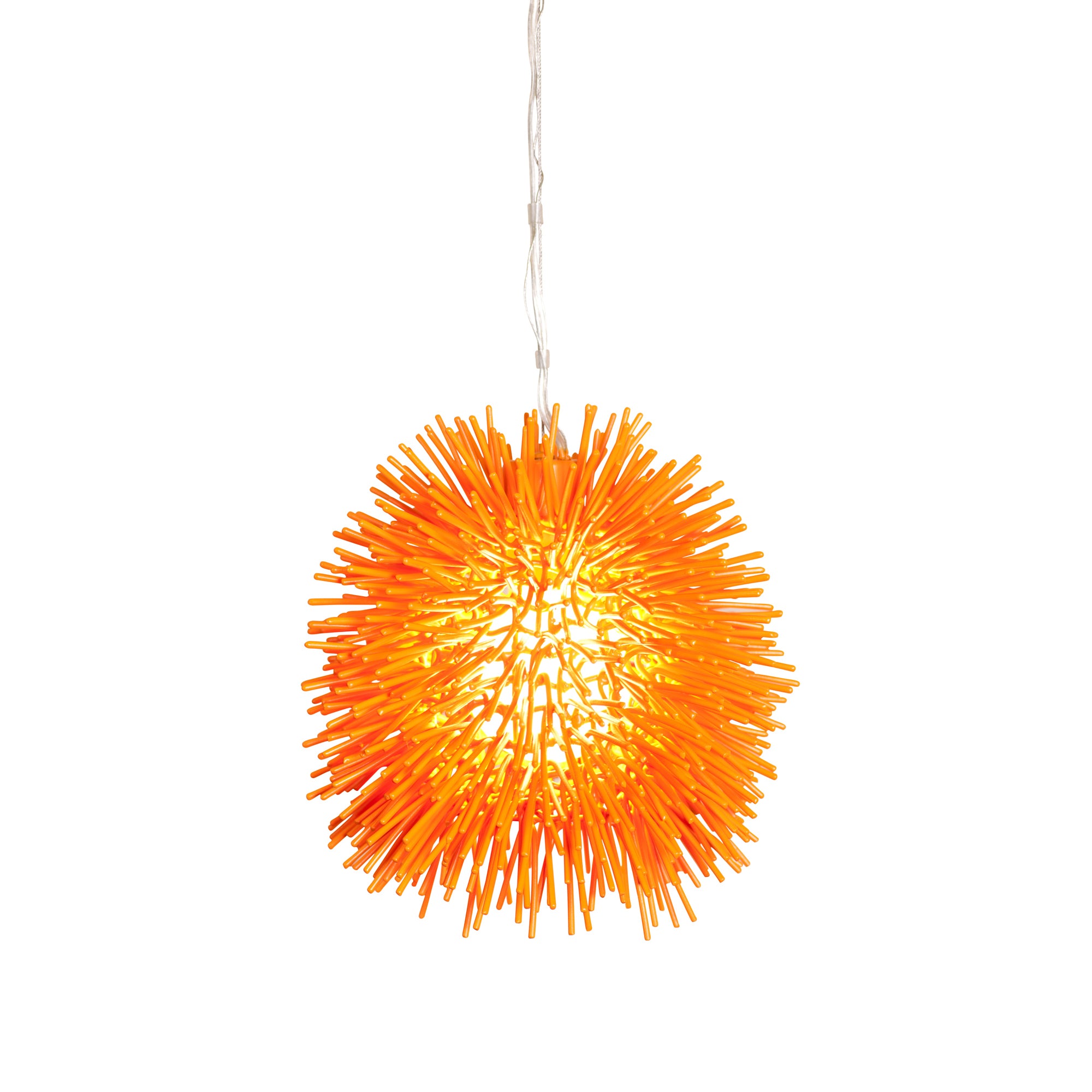 Urchin 1 Light Mini Pendant - Electric Pumpkin