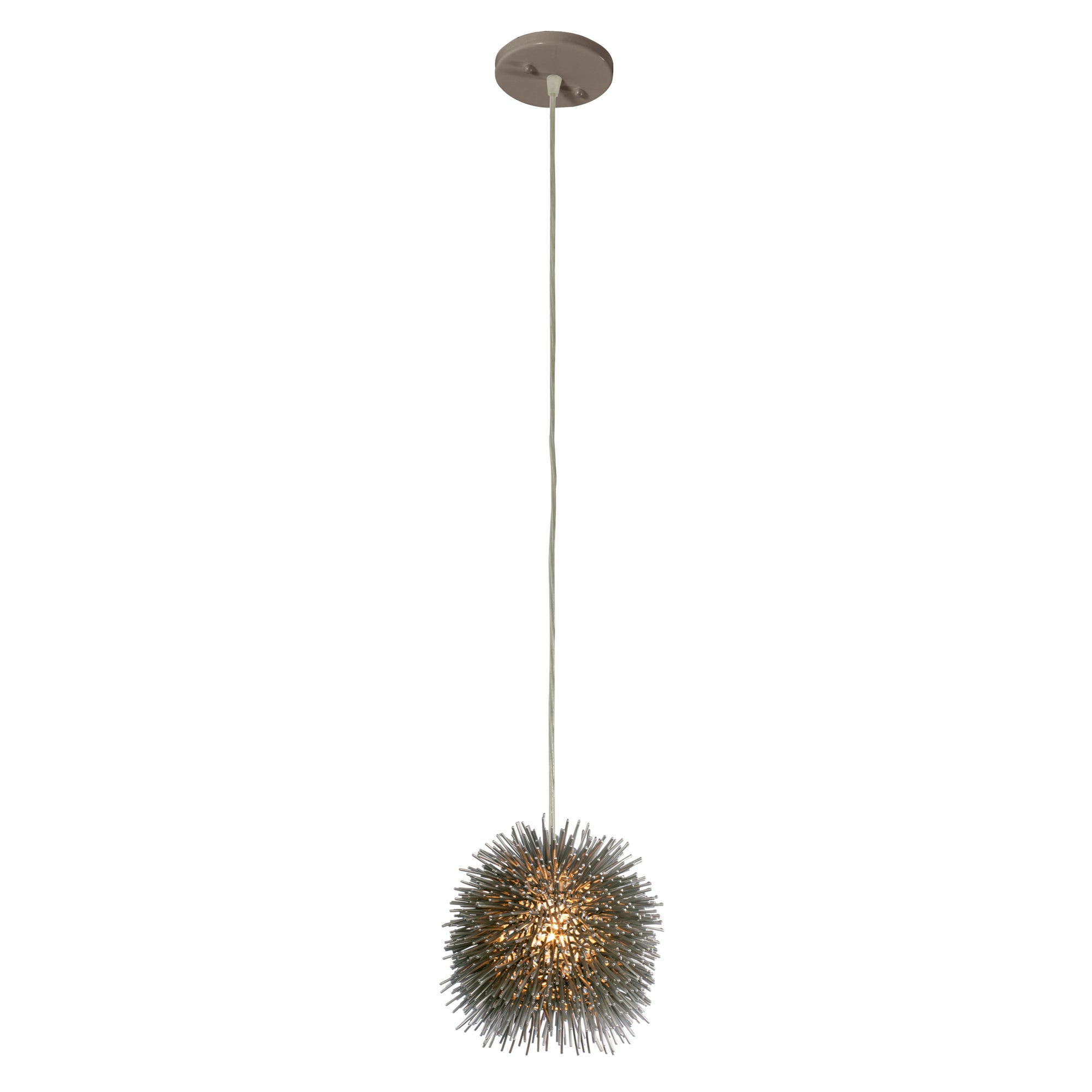 Urchin 1 Light Uber Mini Pendant - Painted Chrome