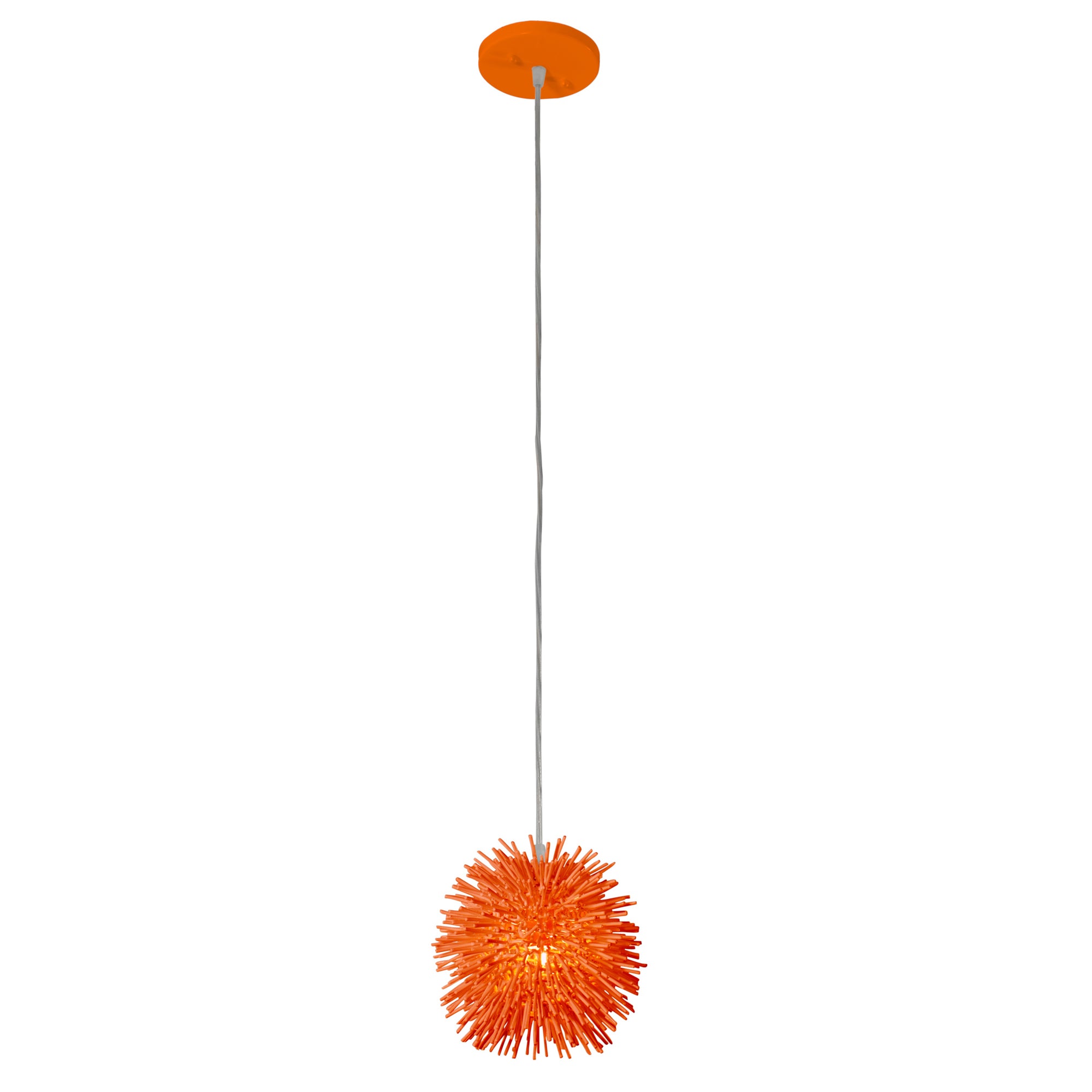 Urchin 1 Light Uber Mini Pendant - Electric Pumpkin
