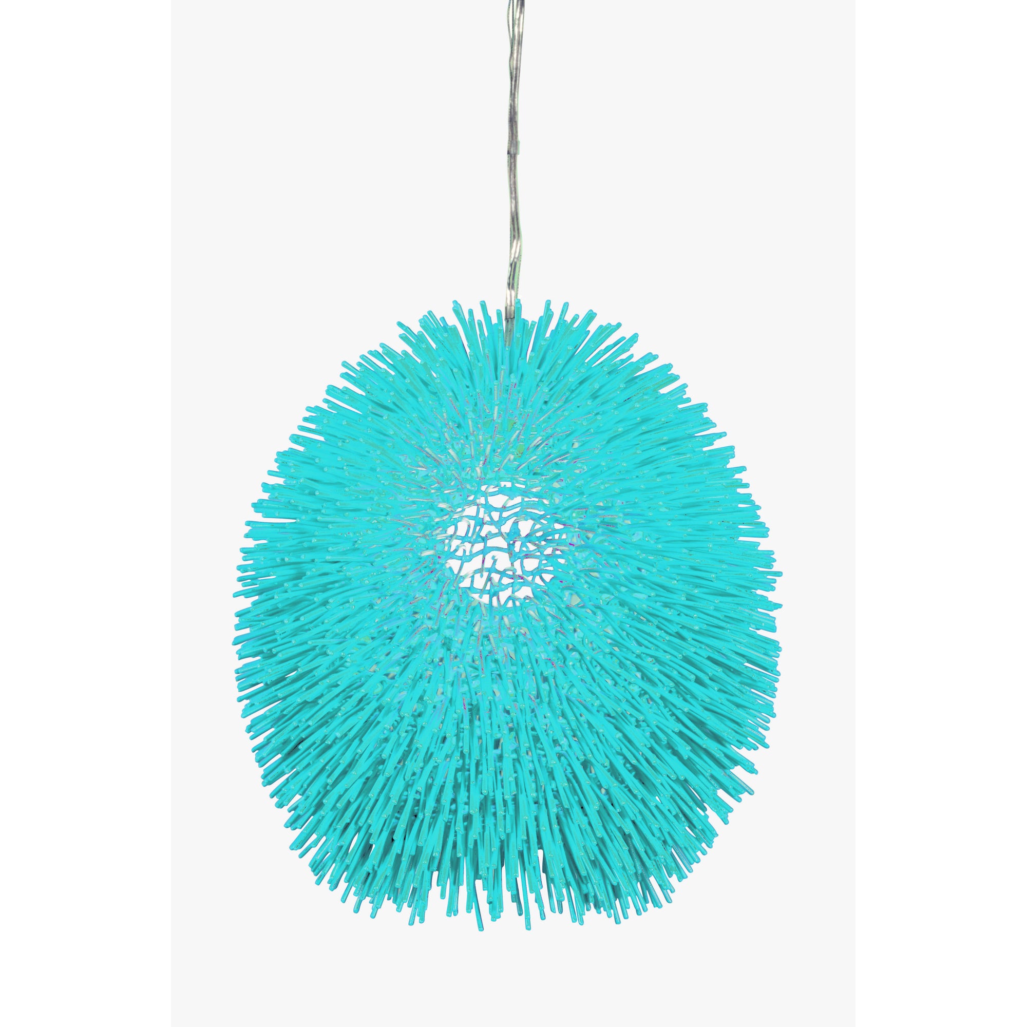 Urchin 1 Light Pendant - Aqua Velvet