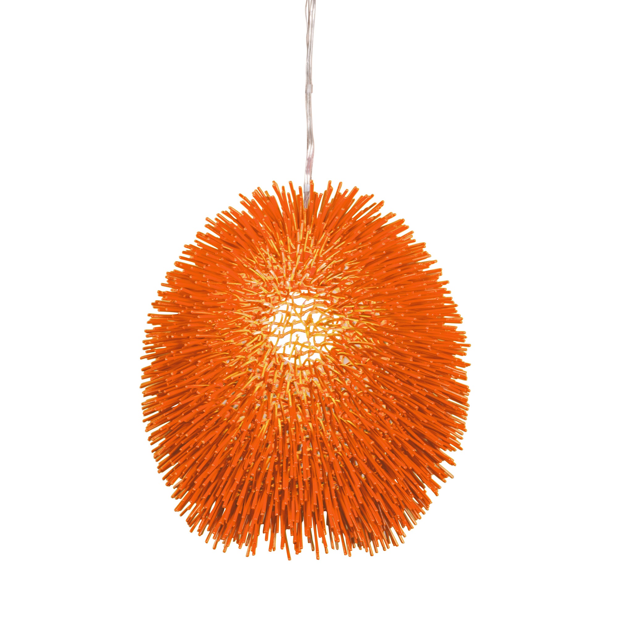 Urchin 1 Light Pendant - Electric Pumpkin
