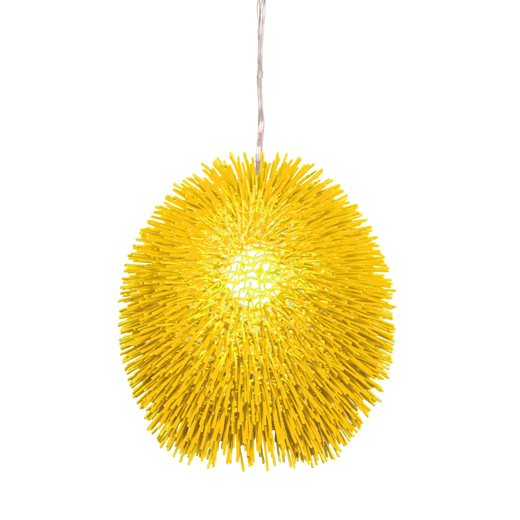 Urchin 1 Light Pendant - Un-Mellow Yellow