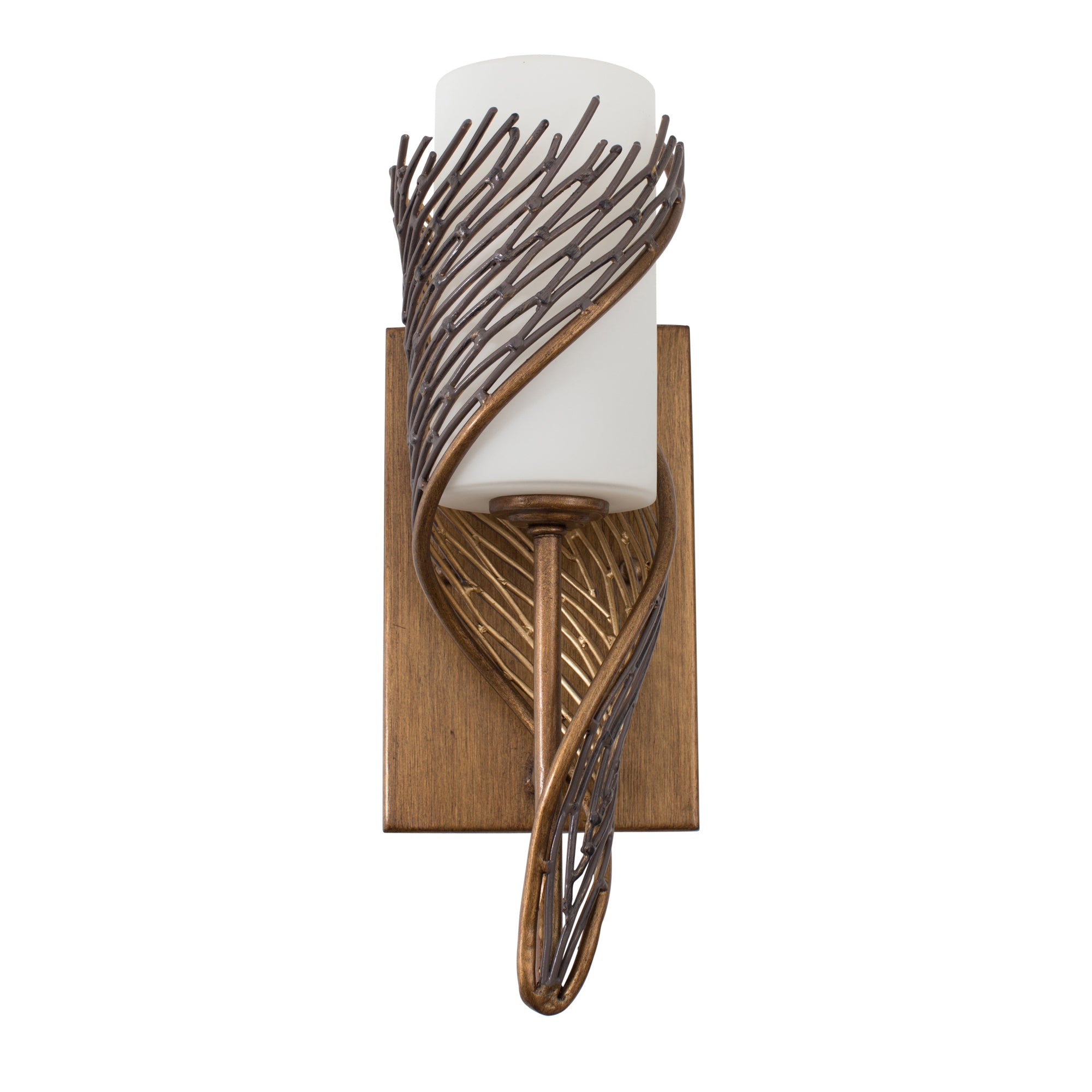 Flow 1 Light Left Sconce - Hammered Ore