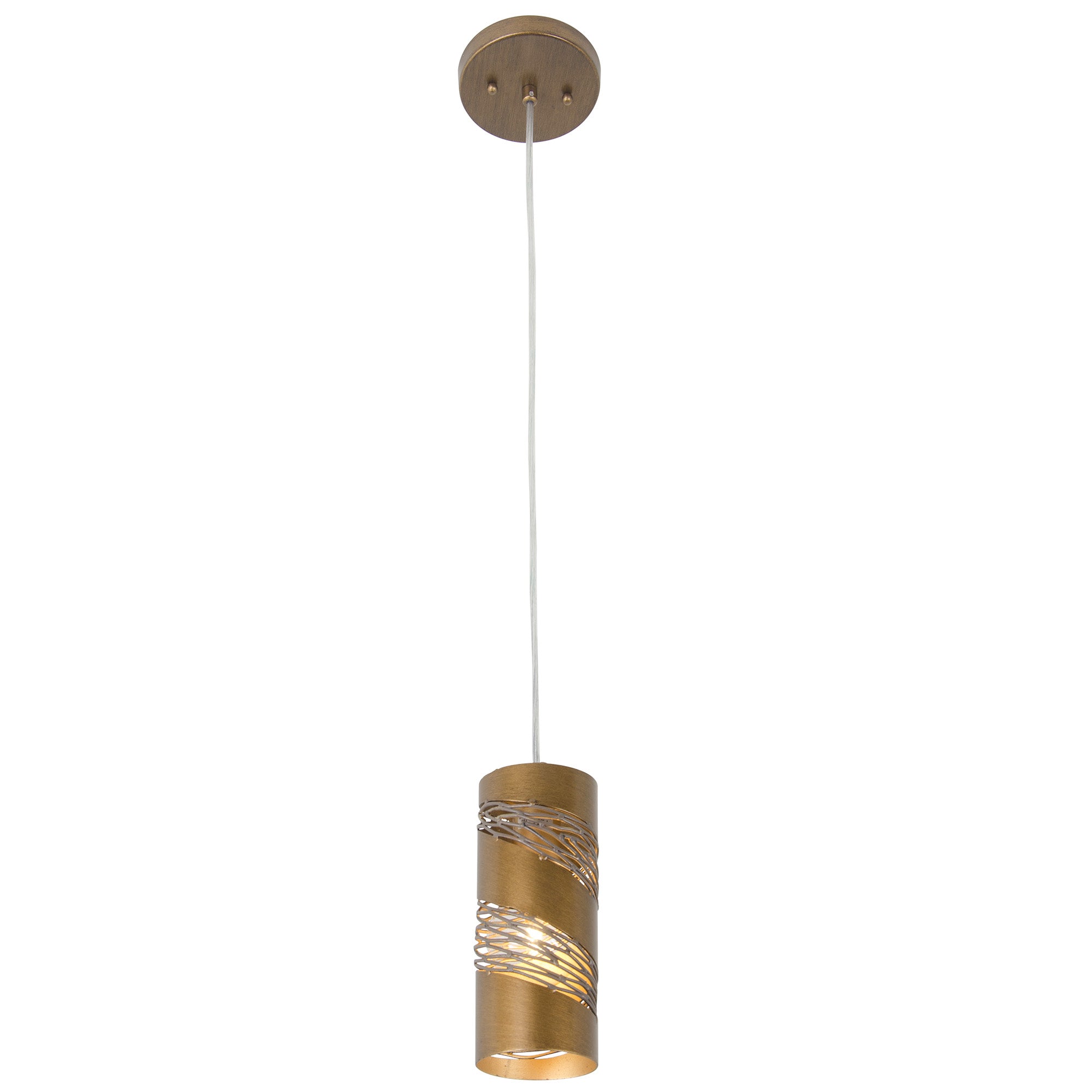 Flow 1-Light Cylinder Ceiling Lighting, Mini Pendant