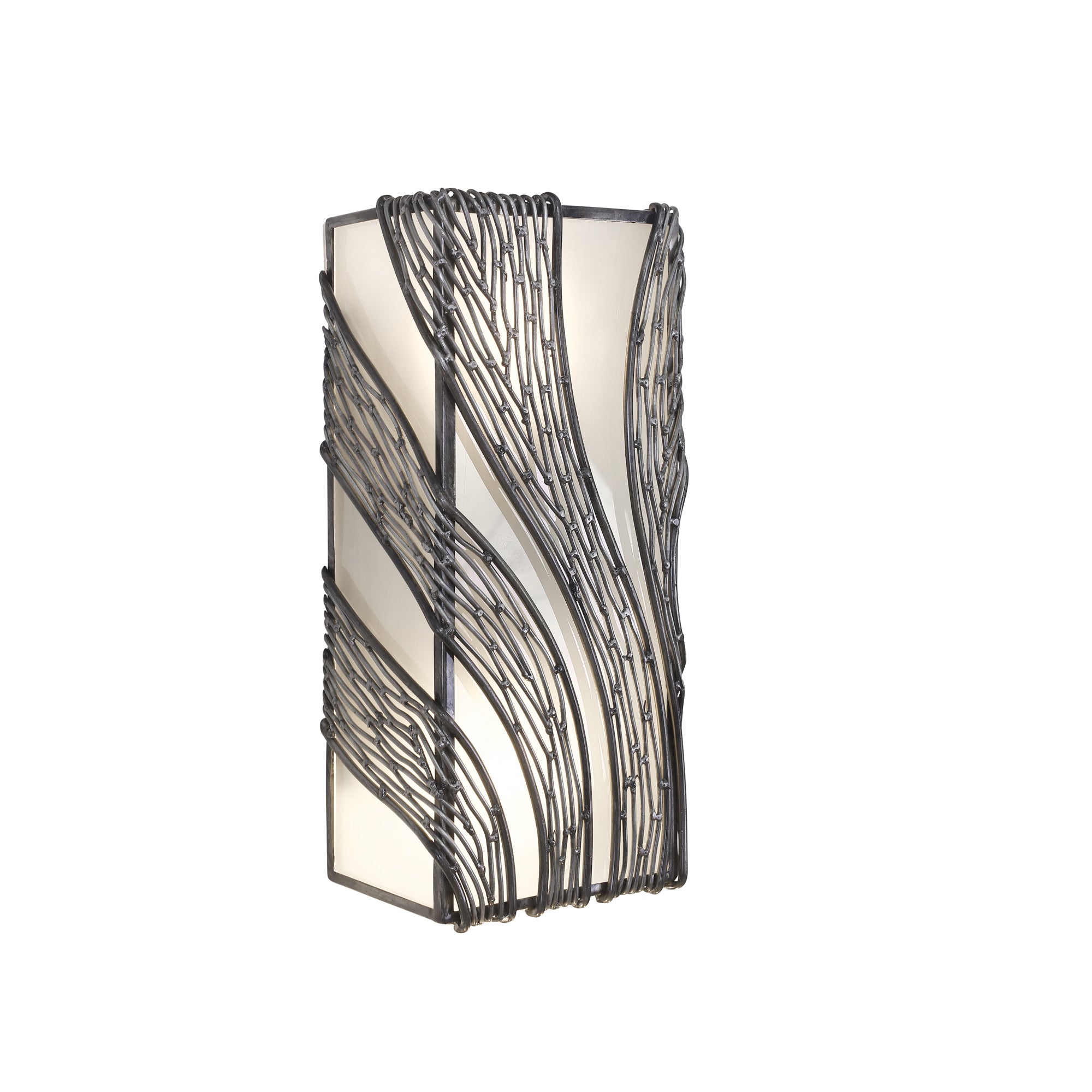 Flow 2 Light Vertical Sconce - Steel