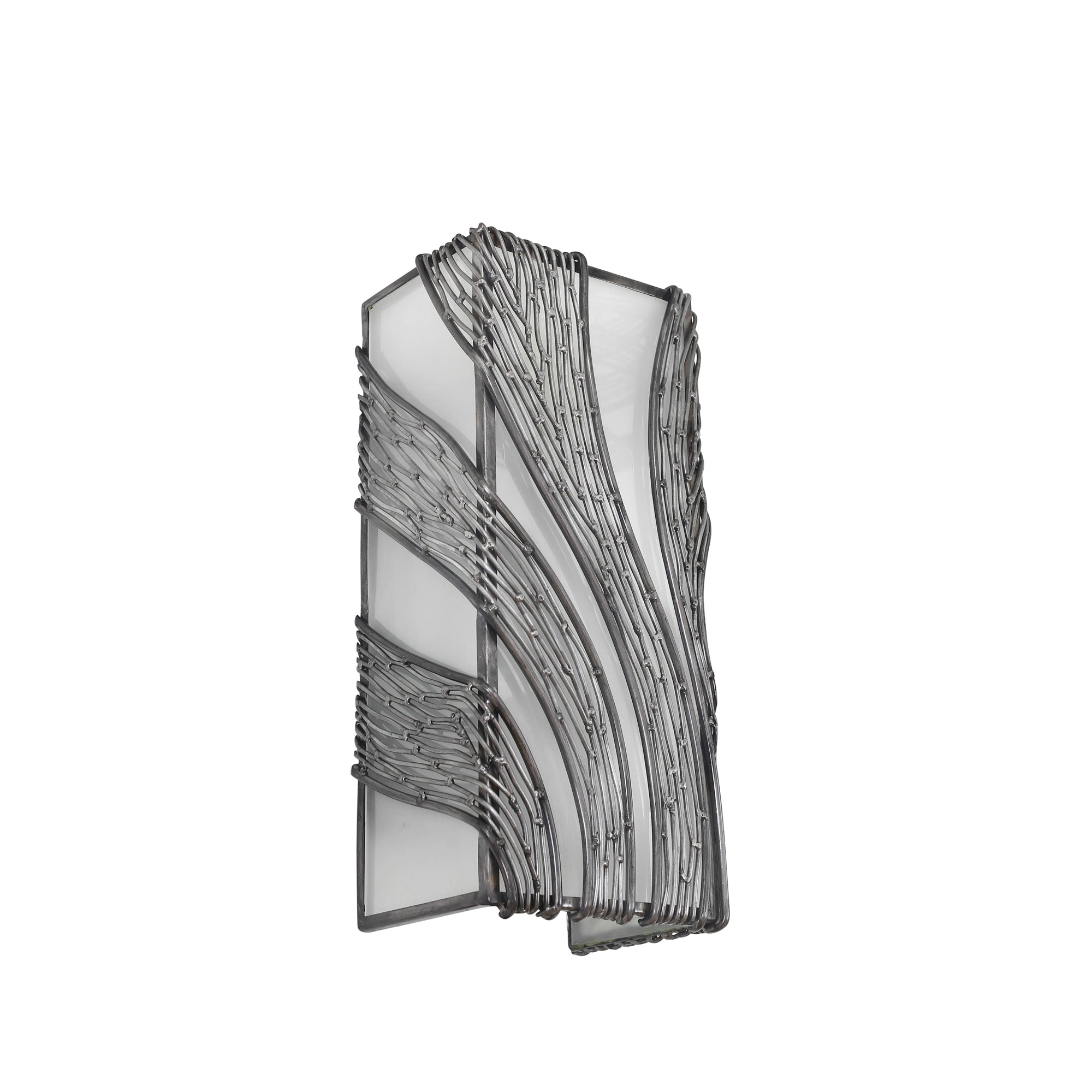 Flow 2 Light Vertical Sconce - Steel