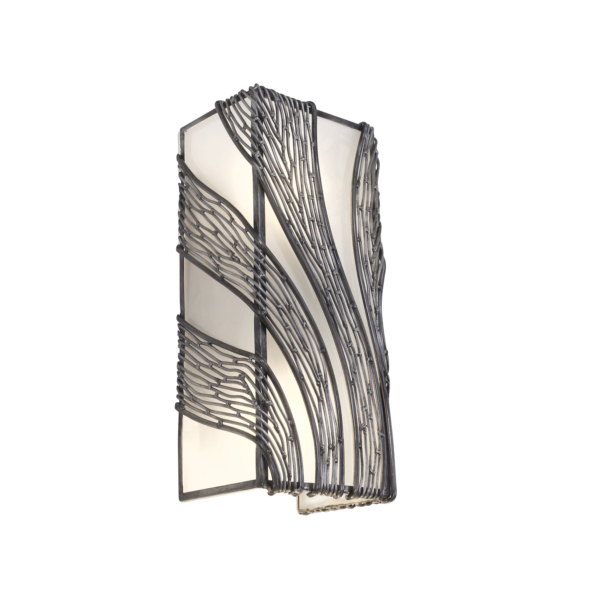 Flow 2 Light Vertical Sconce - Steel