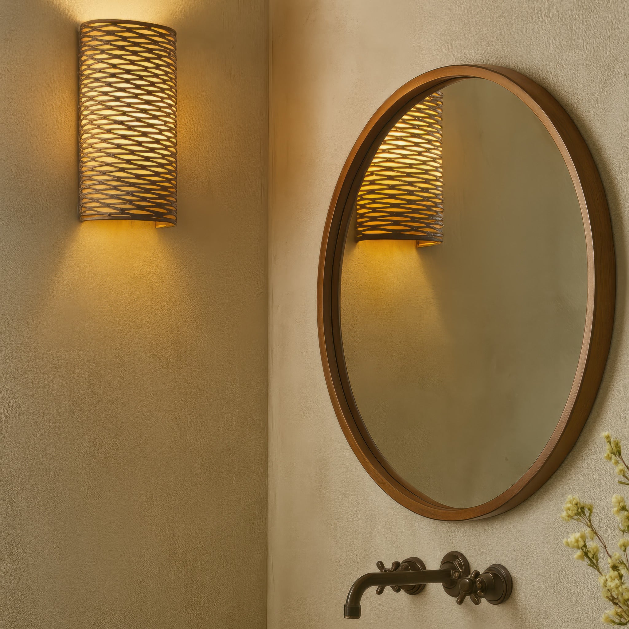 Flow 1 Light Sconce - Hammered Ore