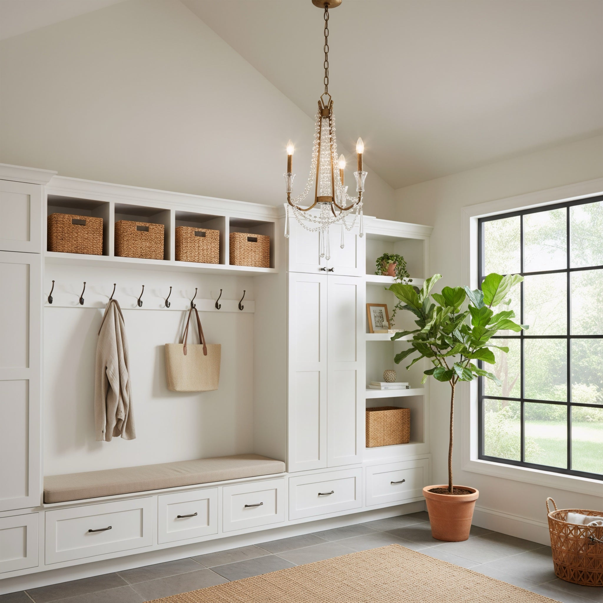 Barcelona 3 Light Chandelier - Brass Kisser