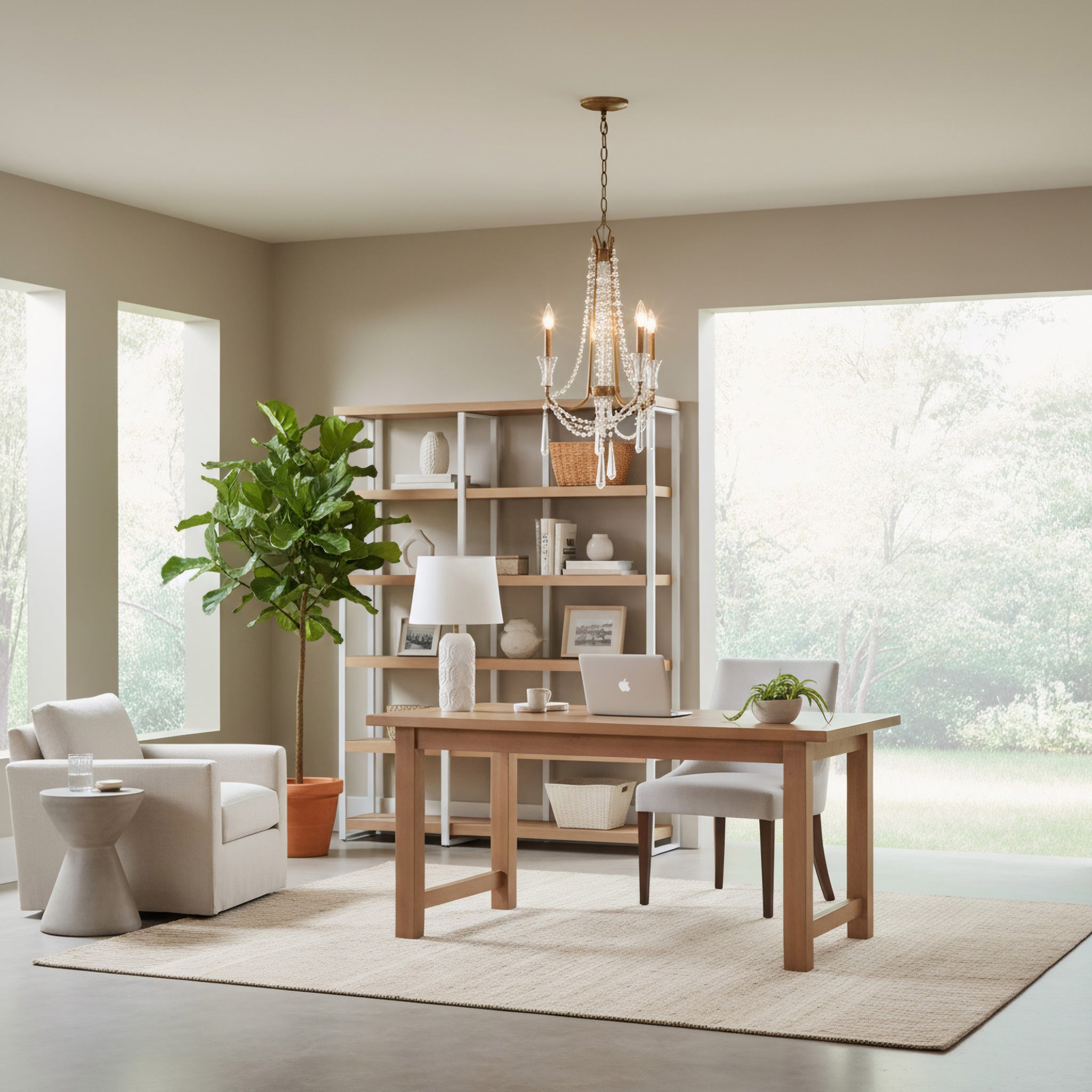 Barcelona 3 Light Crystal Chandelier - Brass Kisser