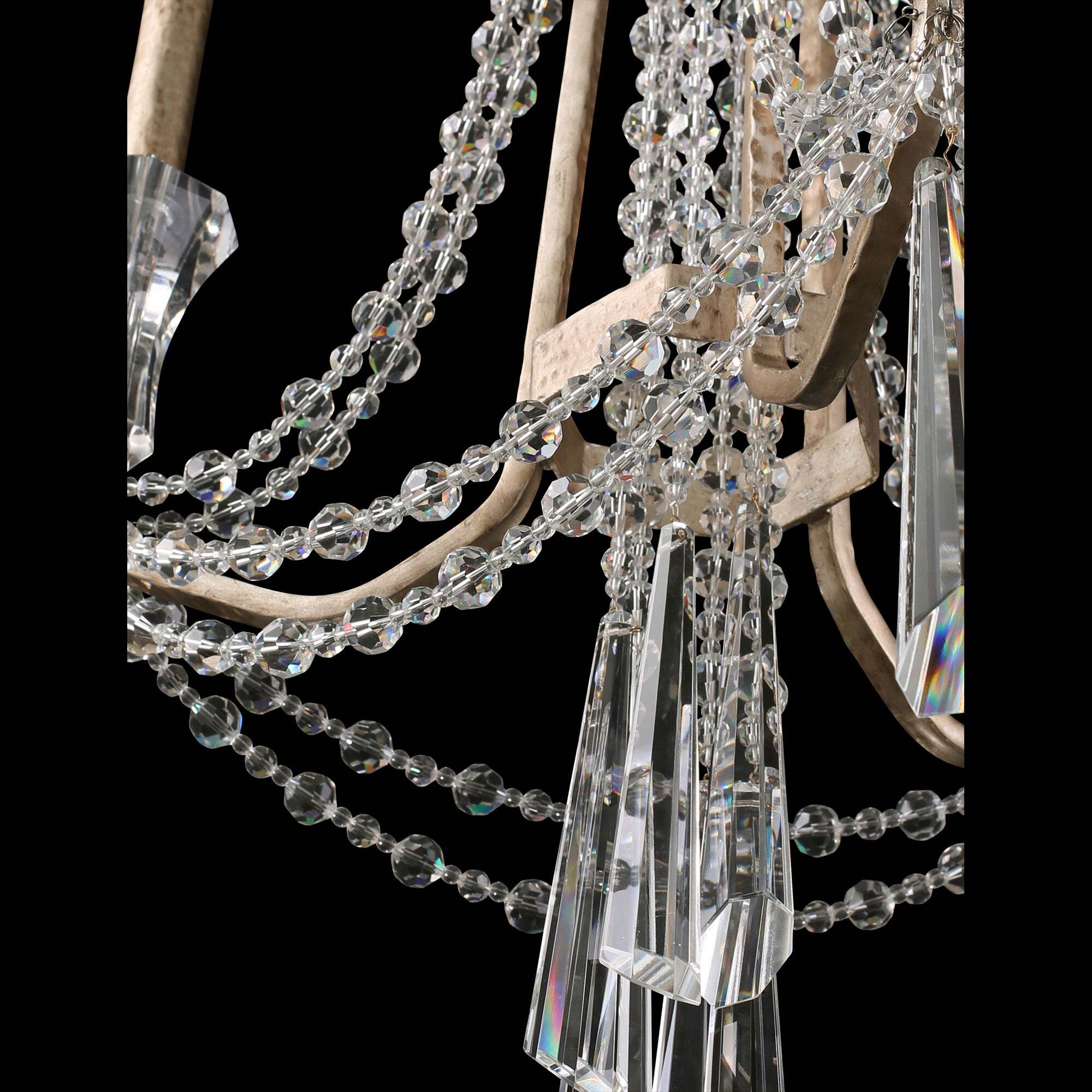 Barcelona 3 Light Crystal Chandelier - Transcend Silver