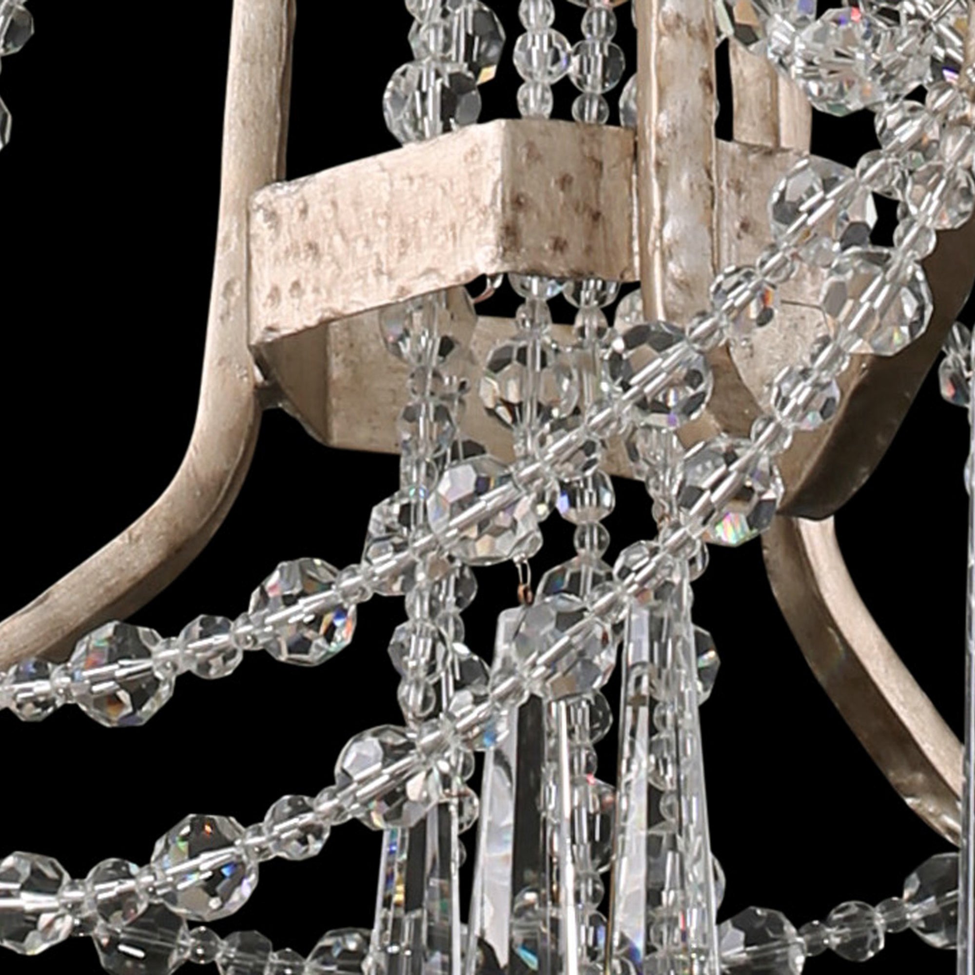 Barcelona 3 Light Crystal Chandelier - Transcend Silver