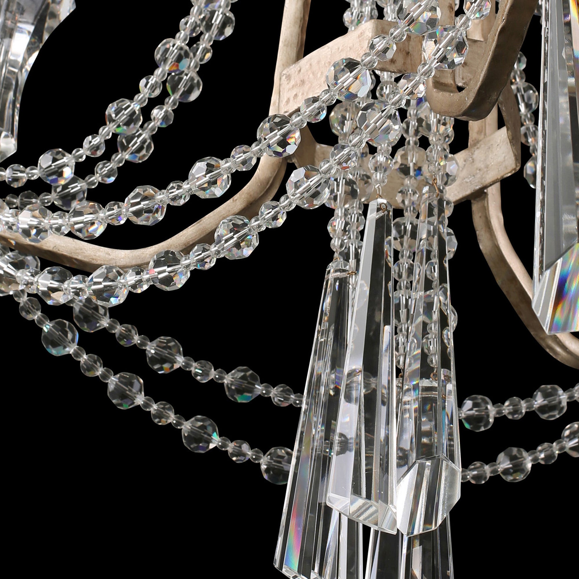 Barcelona 3 Light Crystal Chandelier - Transcend Silver