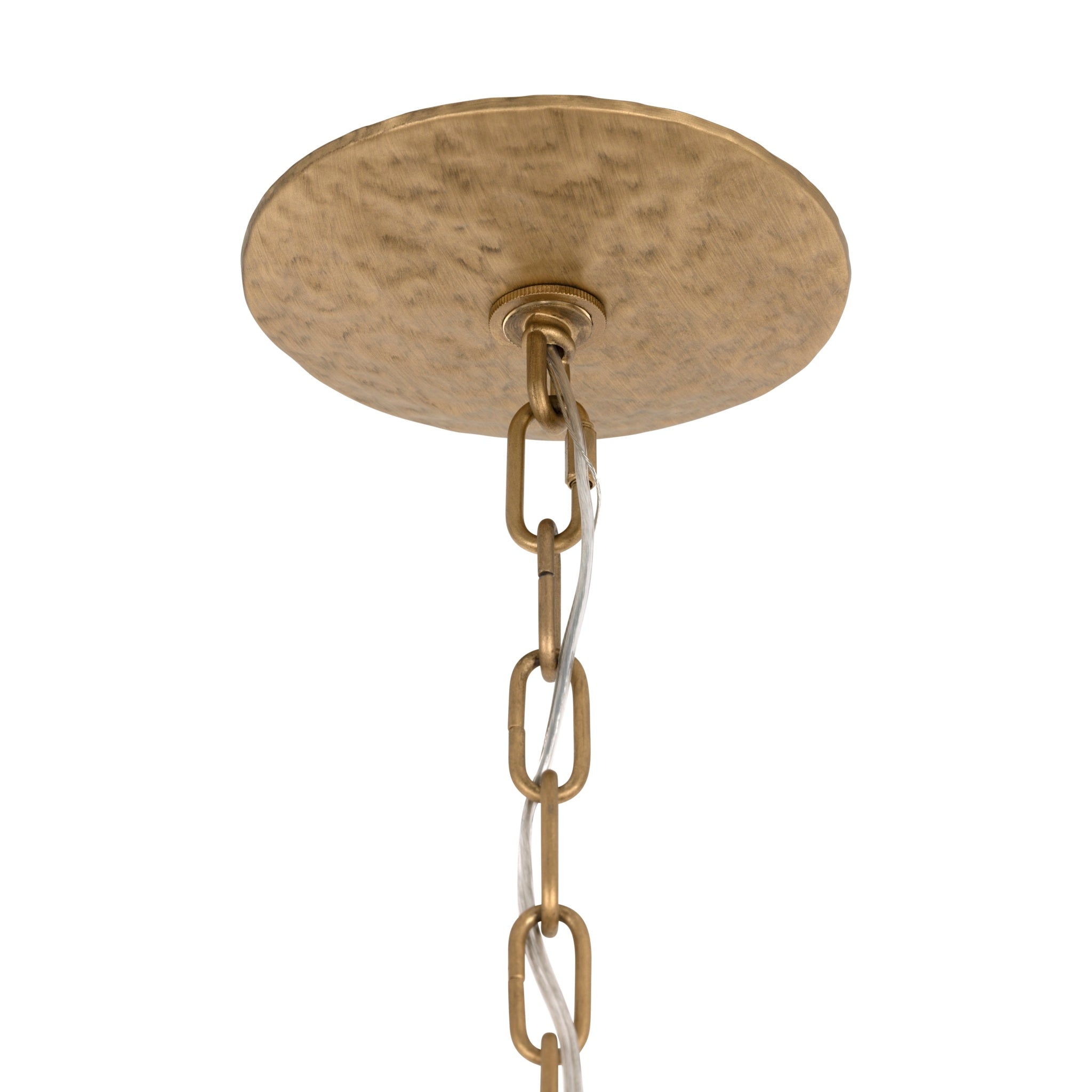 Barcelona 6 Light Pendant w/Shade - Brass Kisser