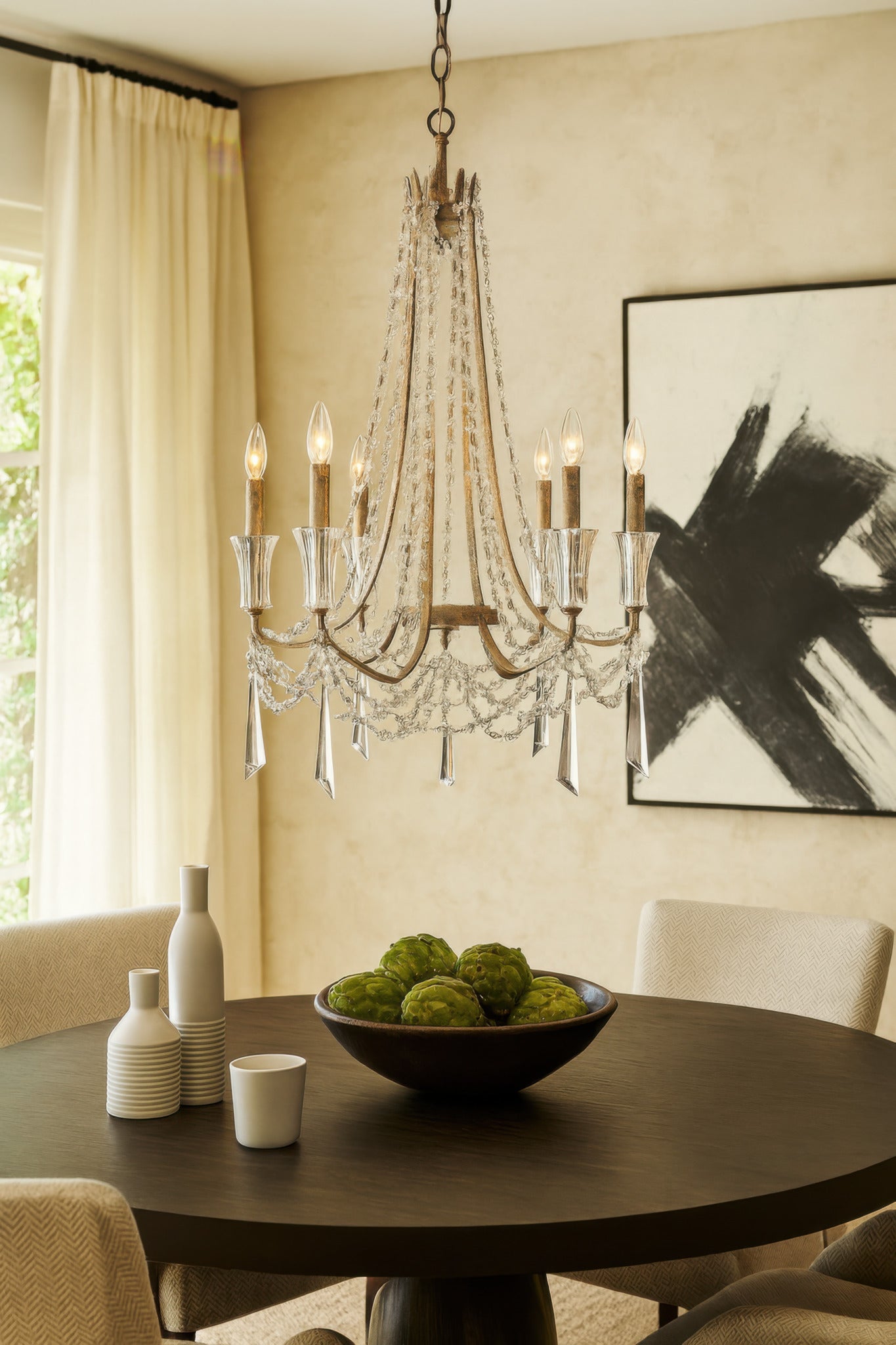 Barcelona 6-Light Crystal Chandelier