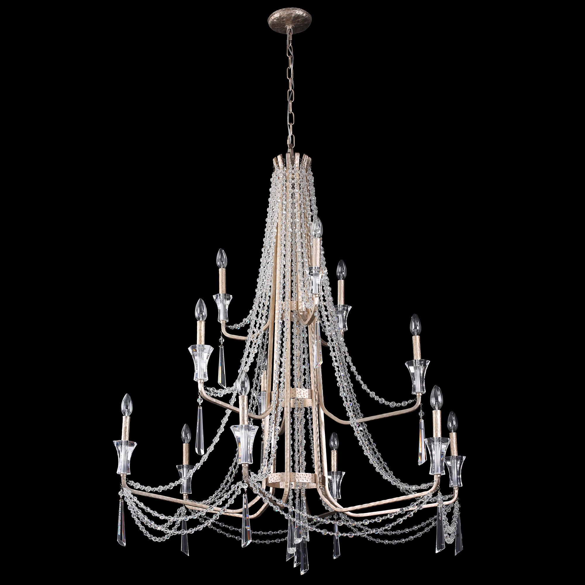 Barcelona 12-Light 3-Tier Crystal Chandelier