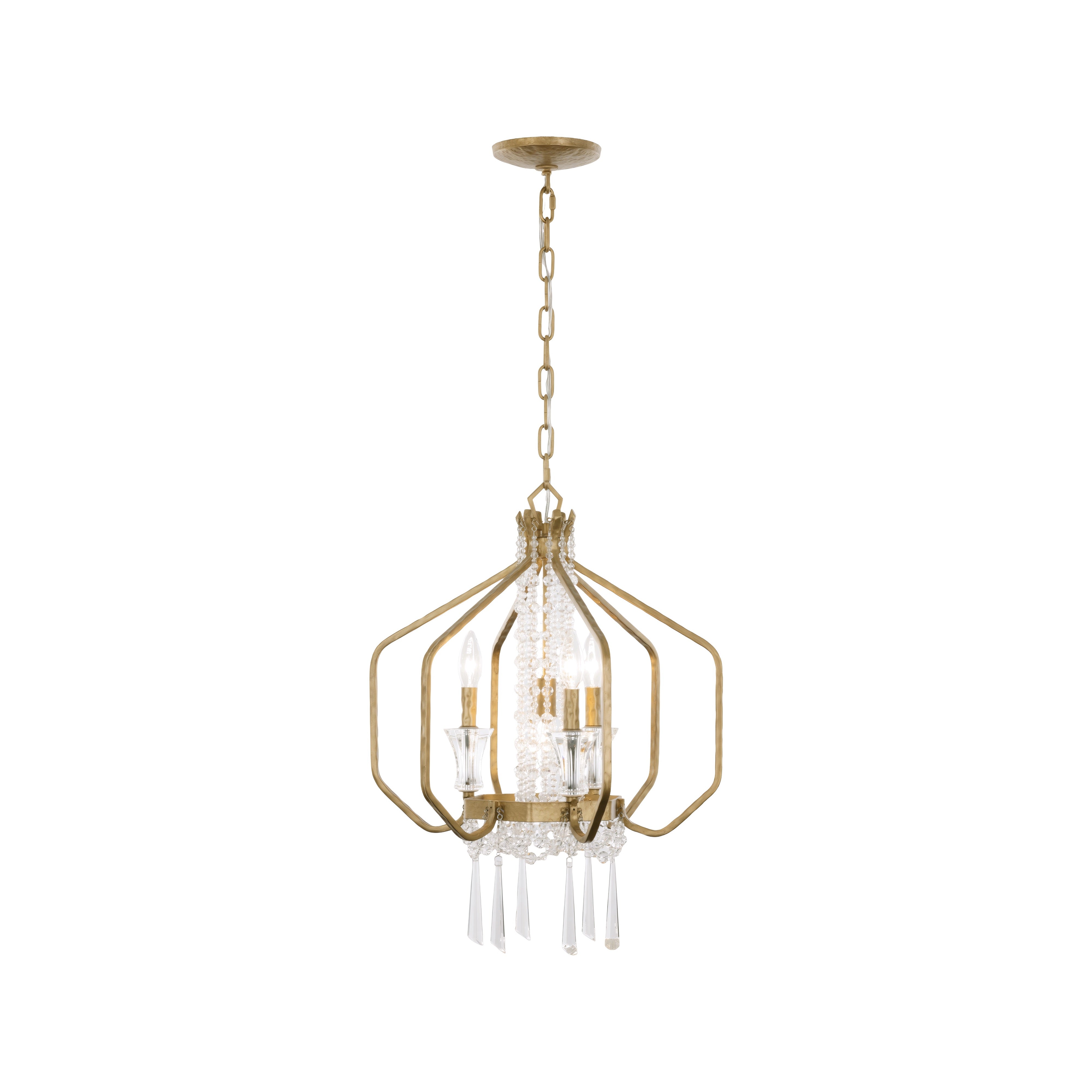 Barcelona 3+1 Light Pendant - Brass Kisser
