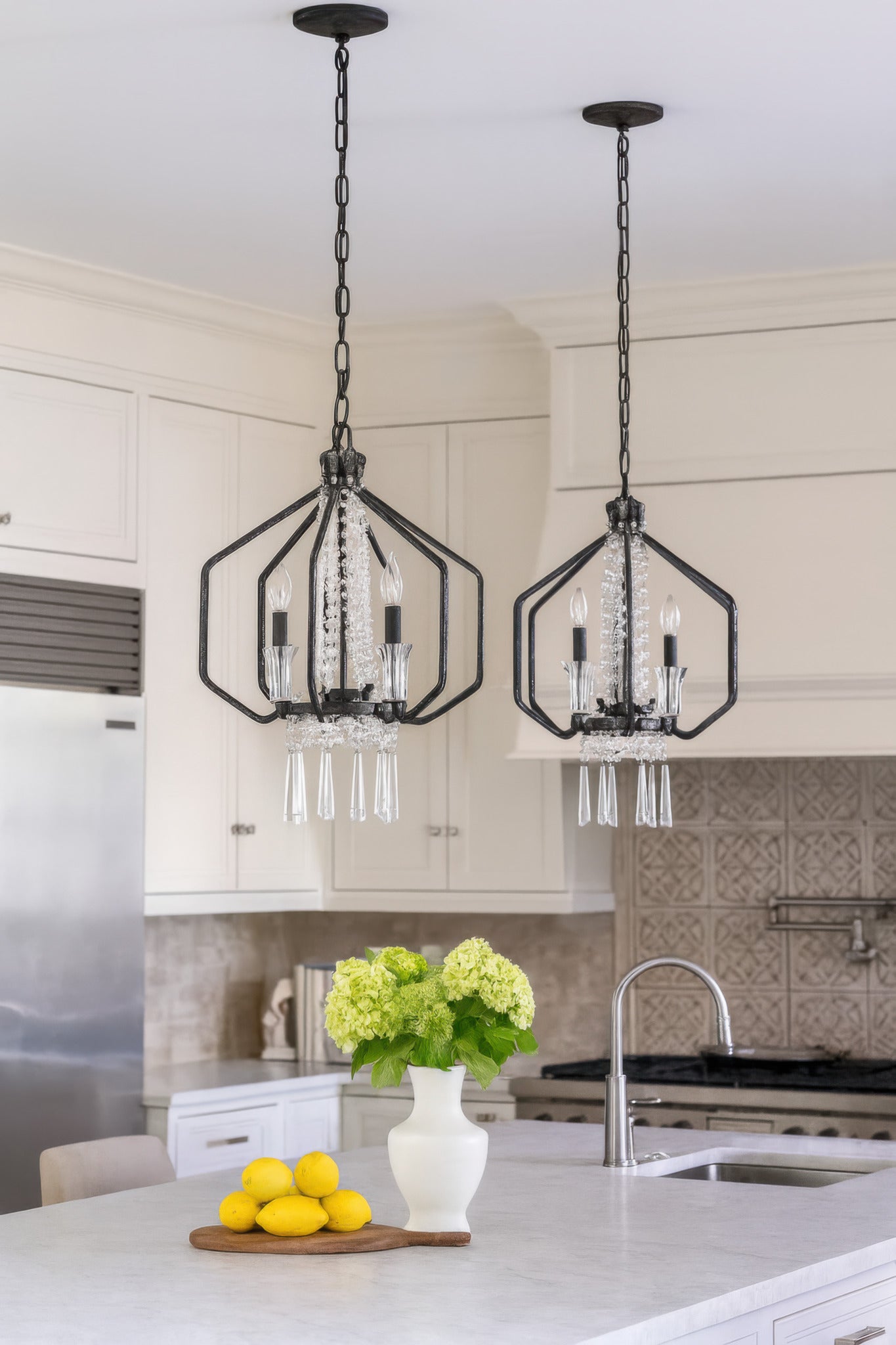 Barcelona 4 Light Crystal Pendant - Onyx