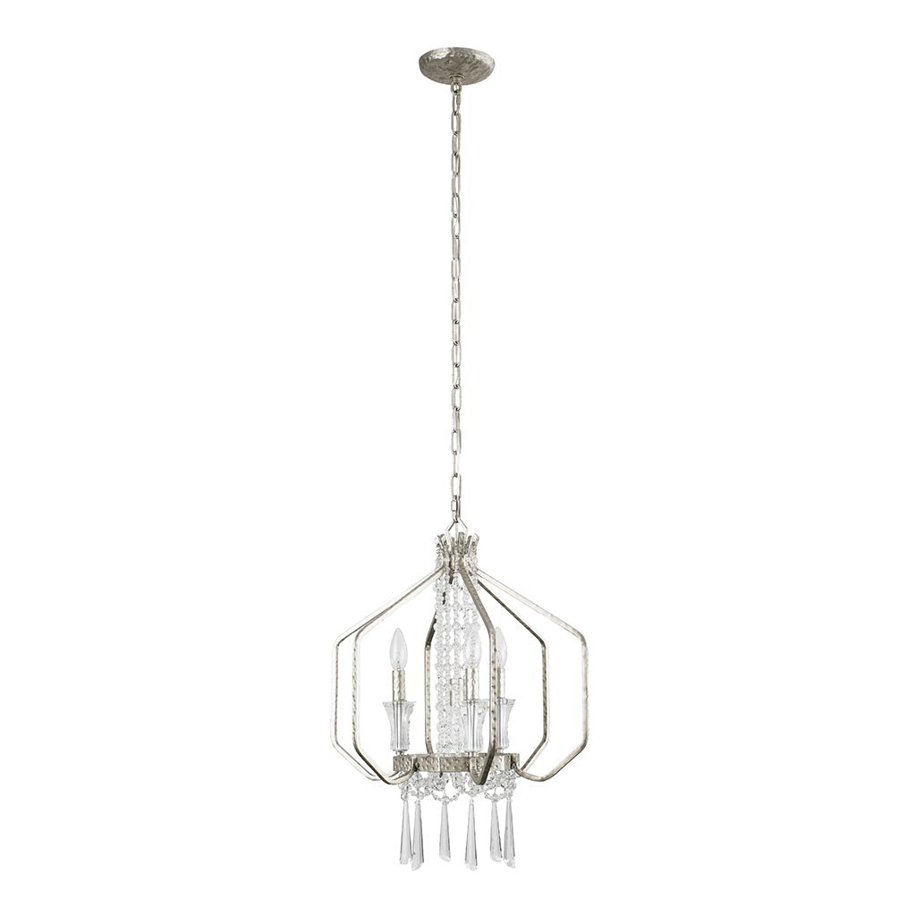 Barcelona 270P04TR 4-Light Pendant Light - Transcend Silver