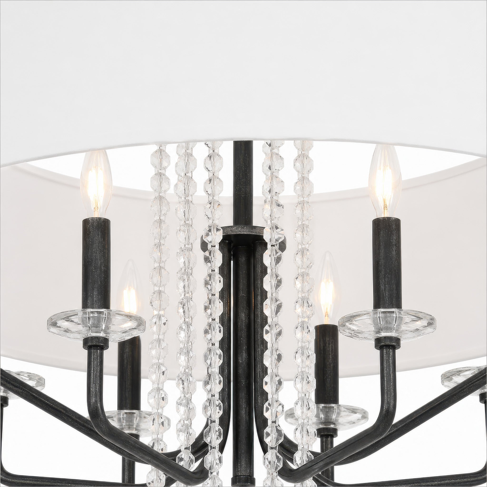 Barcelona 6 Light Pendant w/Shade - Onyx