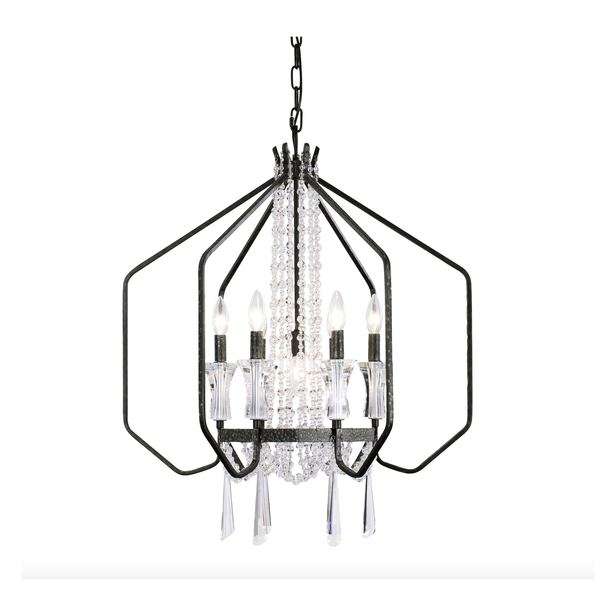 Barcelona 7 Light Crystal Pendant - Onyx
