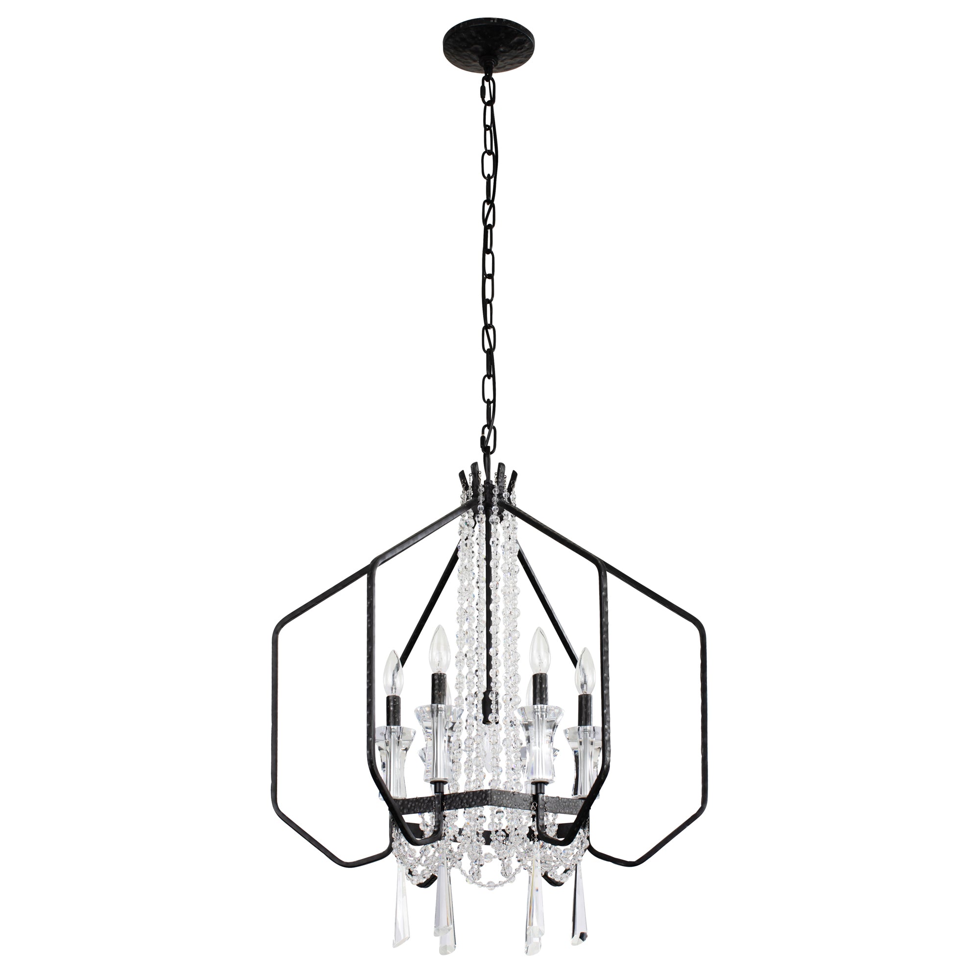 Barcelona 7 Light Crystal Pendant - Onyx