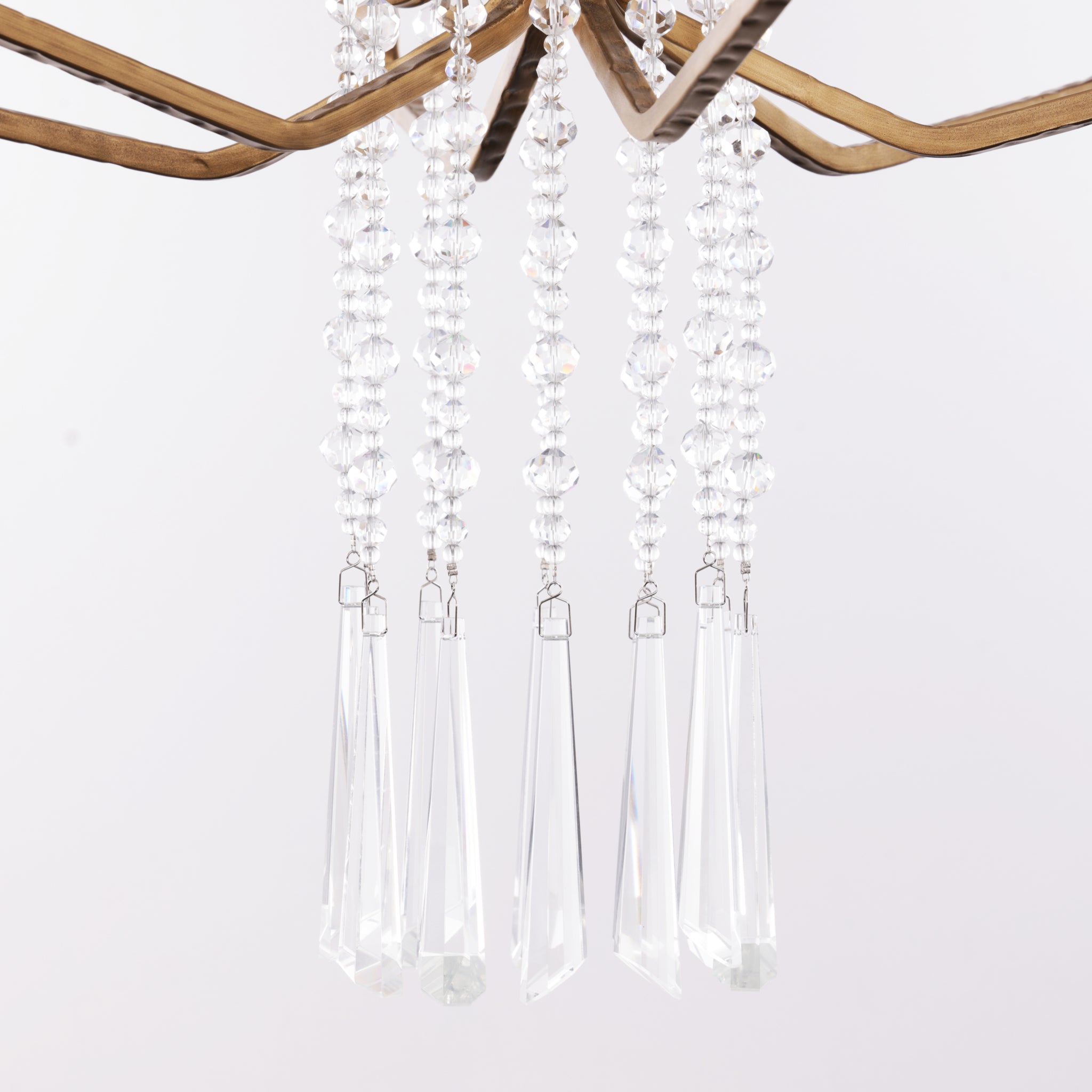 Barcelona 9 Light Pendant w/Shade - Brass Kisser