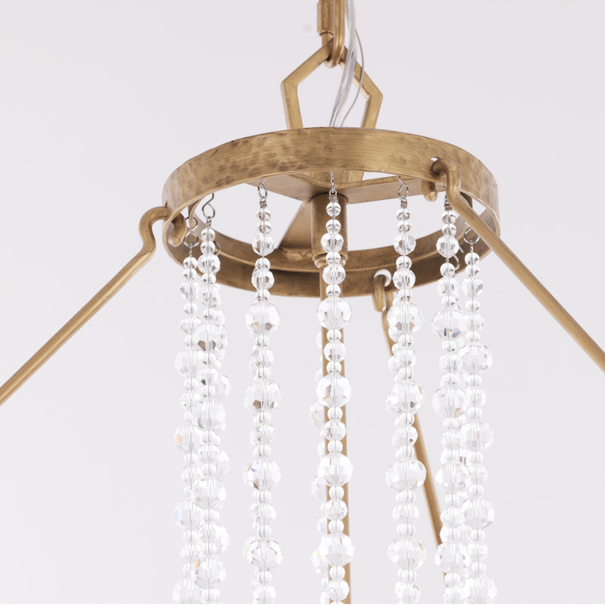 Barcelona 9 Light Pendant w/Shade - Brass Kisser