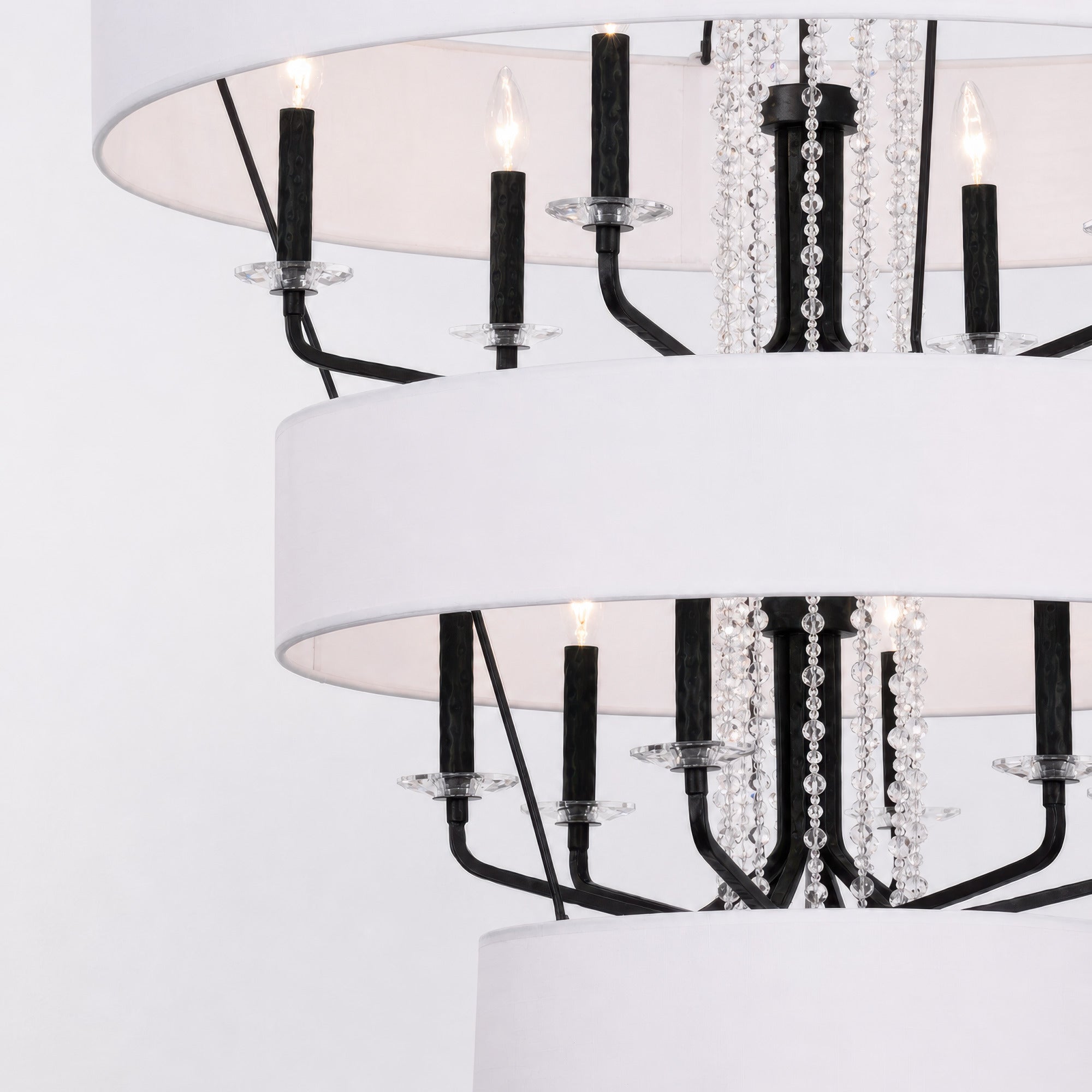 Barcelona 15 Light Pendant w/Shade - Onyx