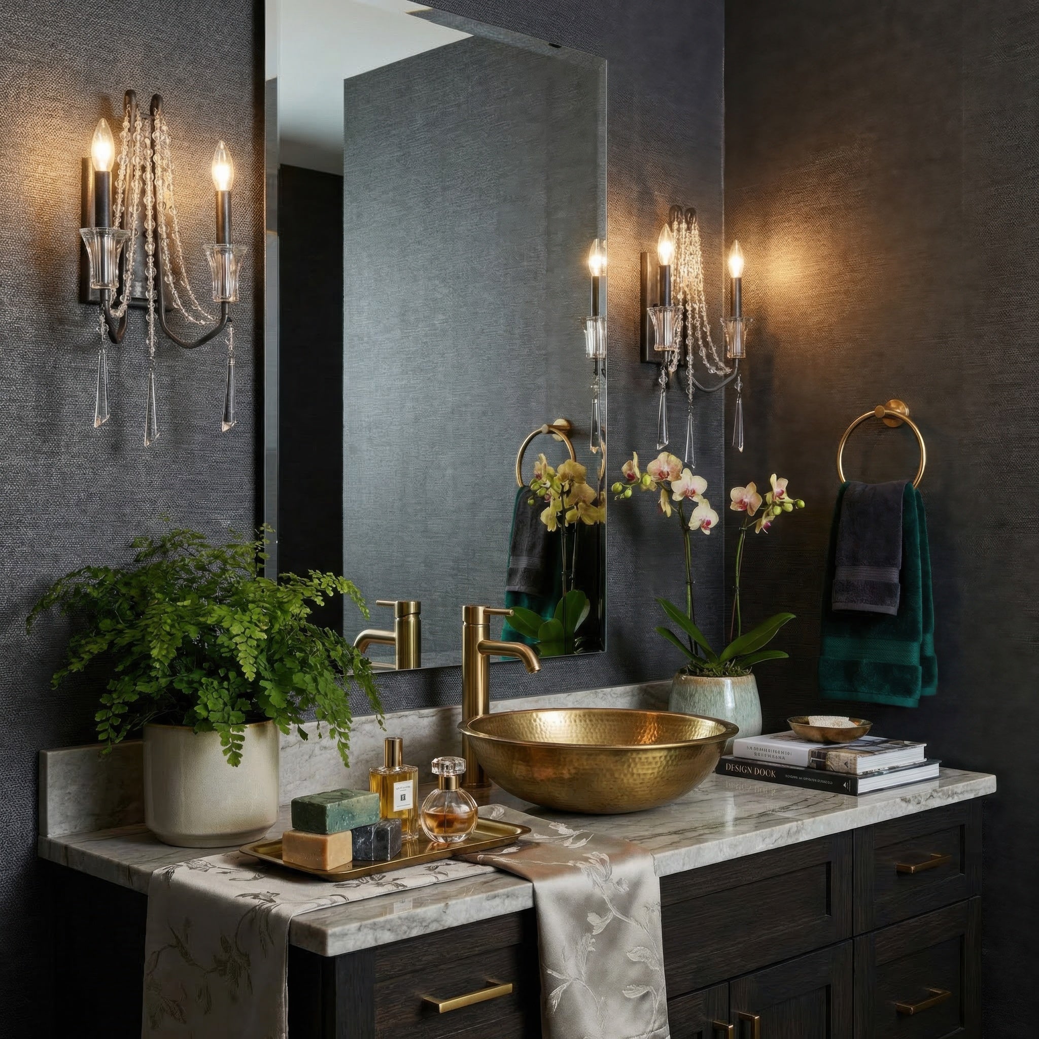 Barcelona 2-Light Wall Sconce - Onyx