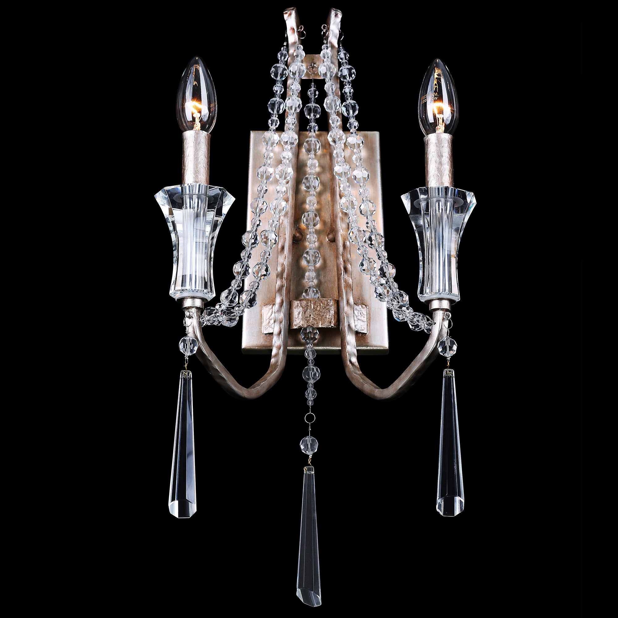 Barcelona 2 Light Wall Sconce - Brass Kisser