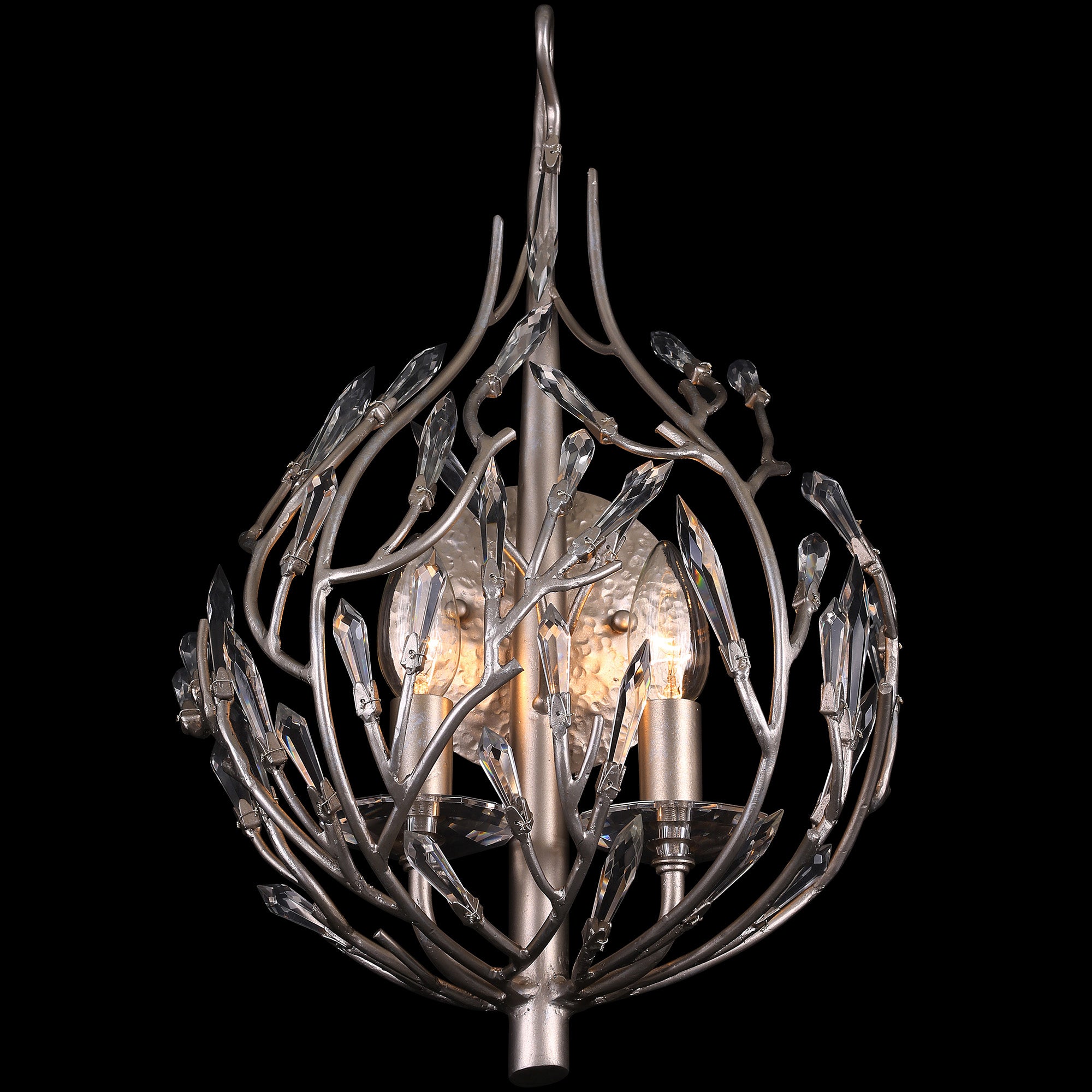 Bask 2-Light Crystal Sconce