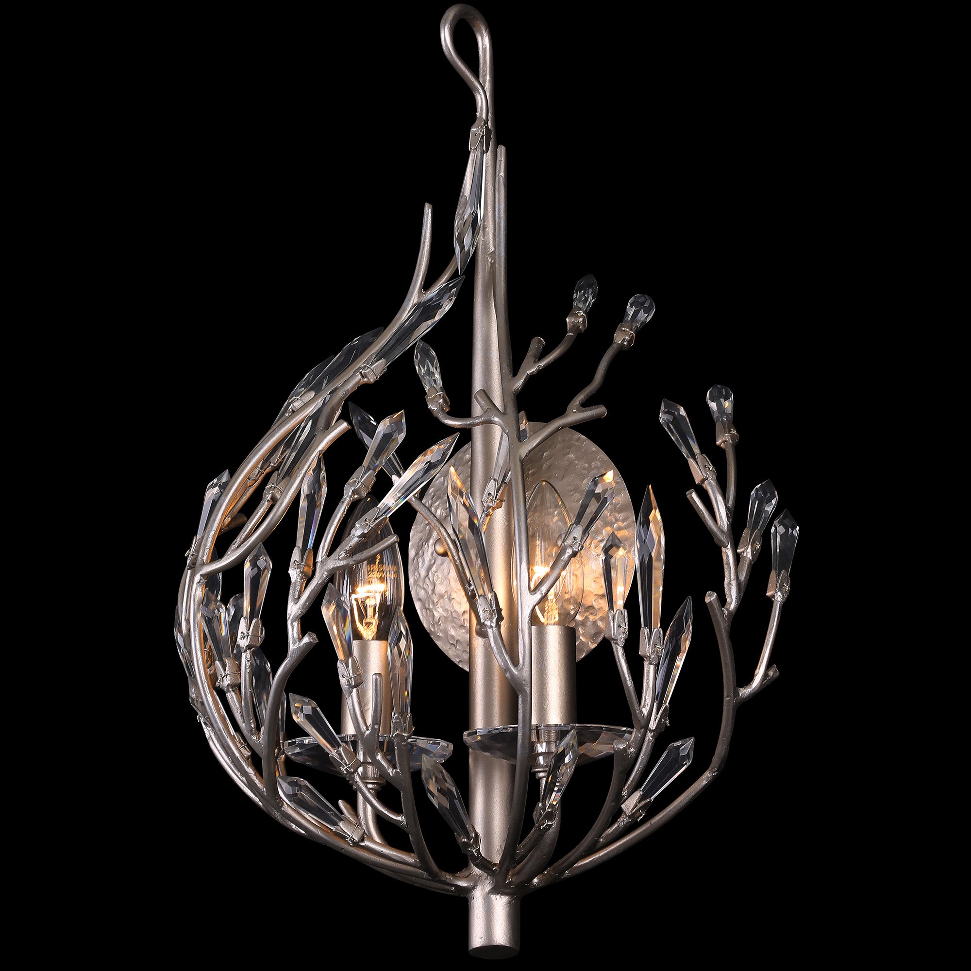 Bask 2-Light Crystal Sconce