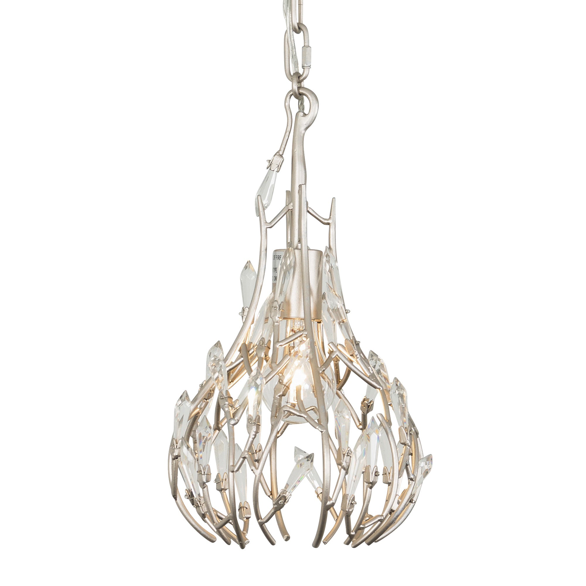 Bask 1 Light Crystal Mini Pendant - Gold Dust