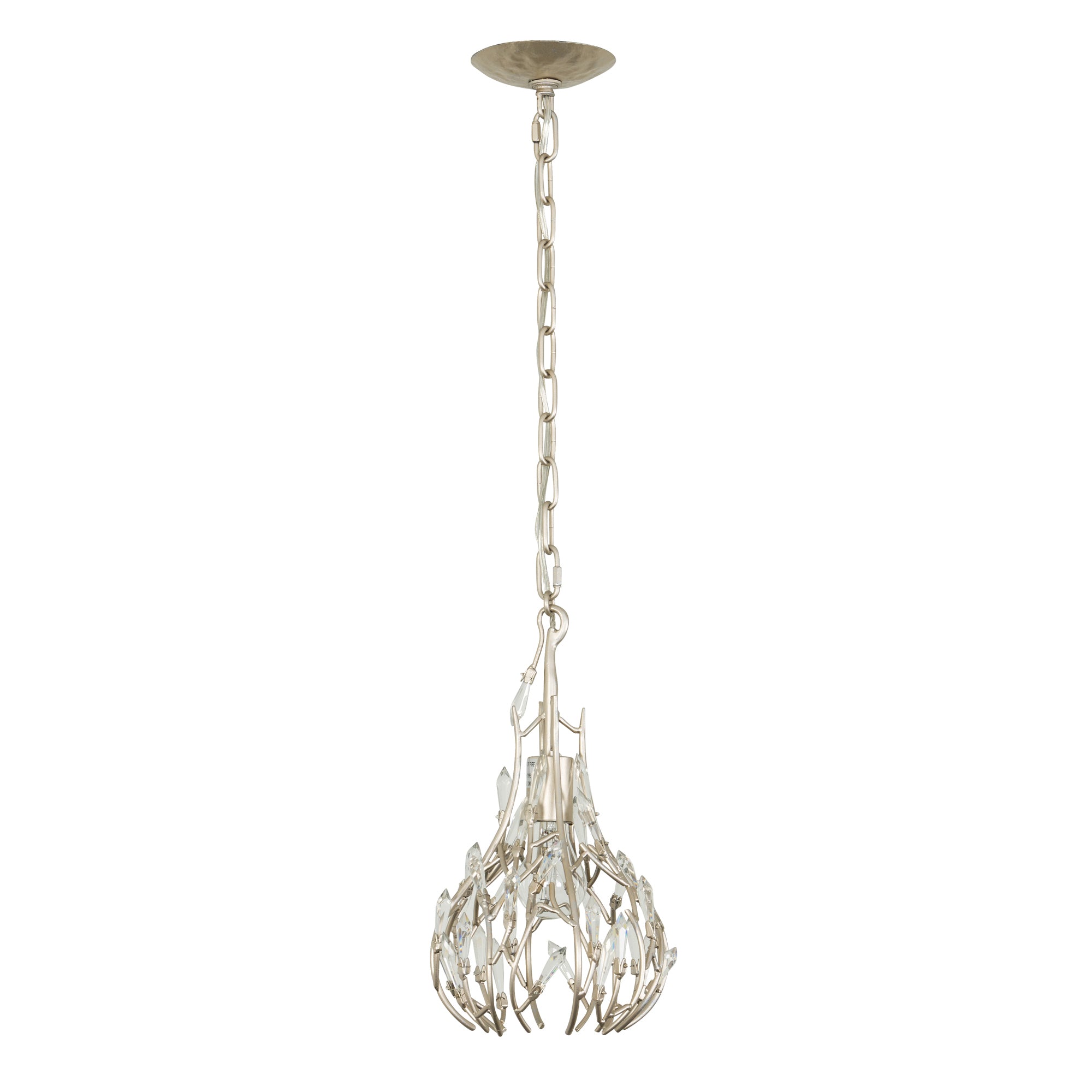 Bask 1 Light Crystal Mini Pendant - Gold Dust