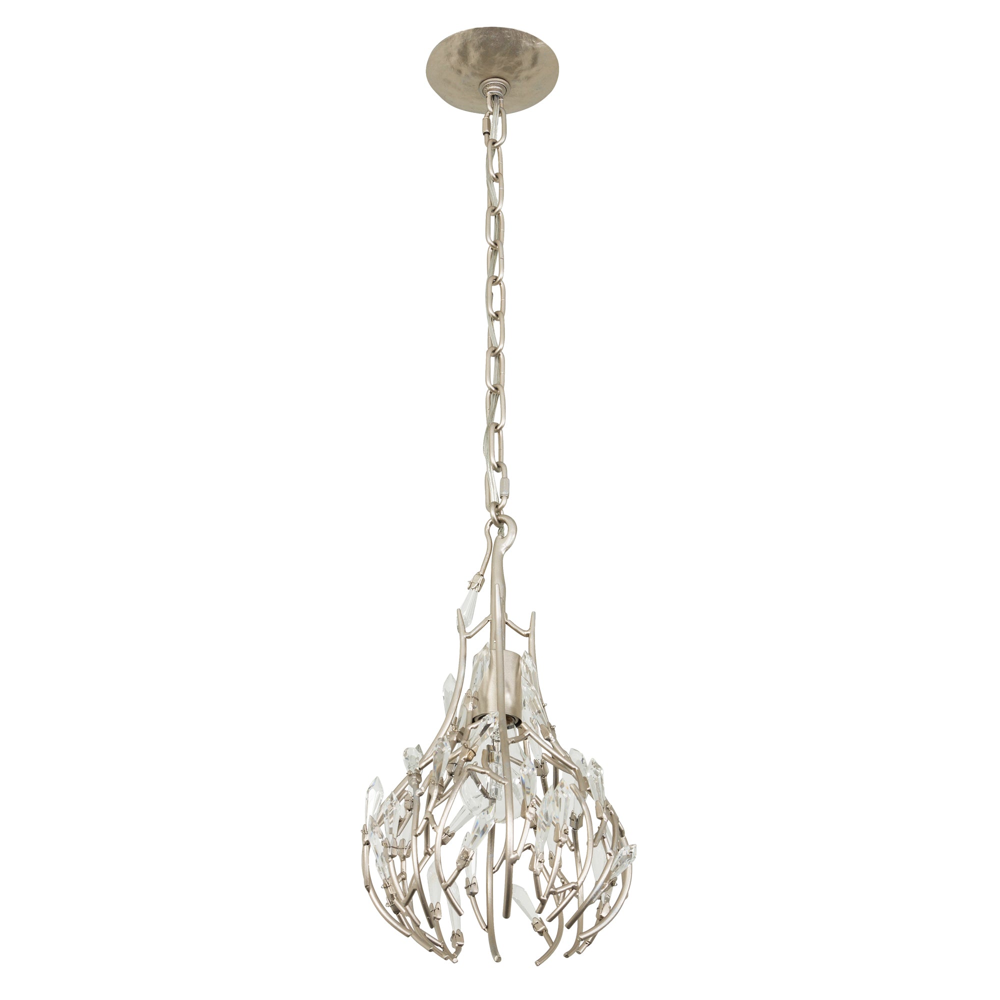 Bask 1 Light Crystal Mini Pendant - Gold Dust