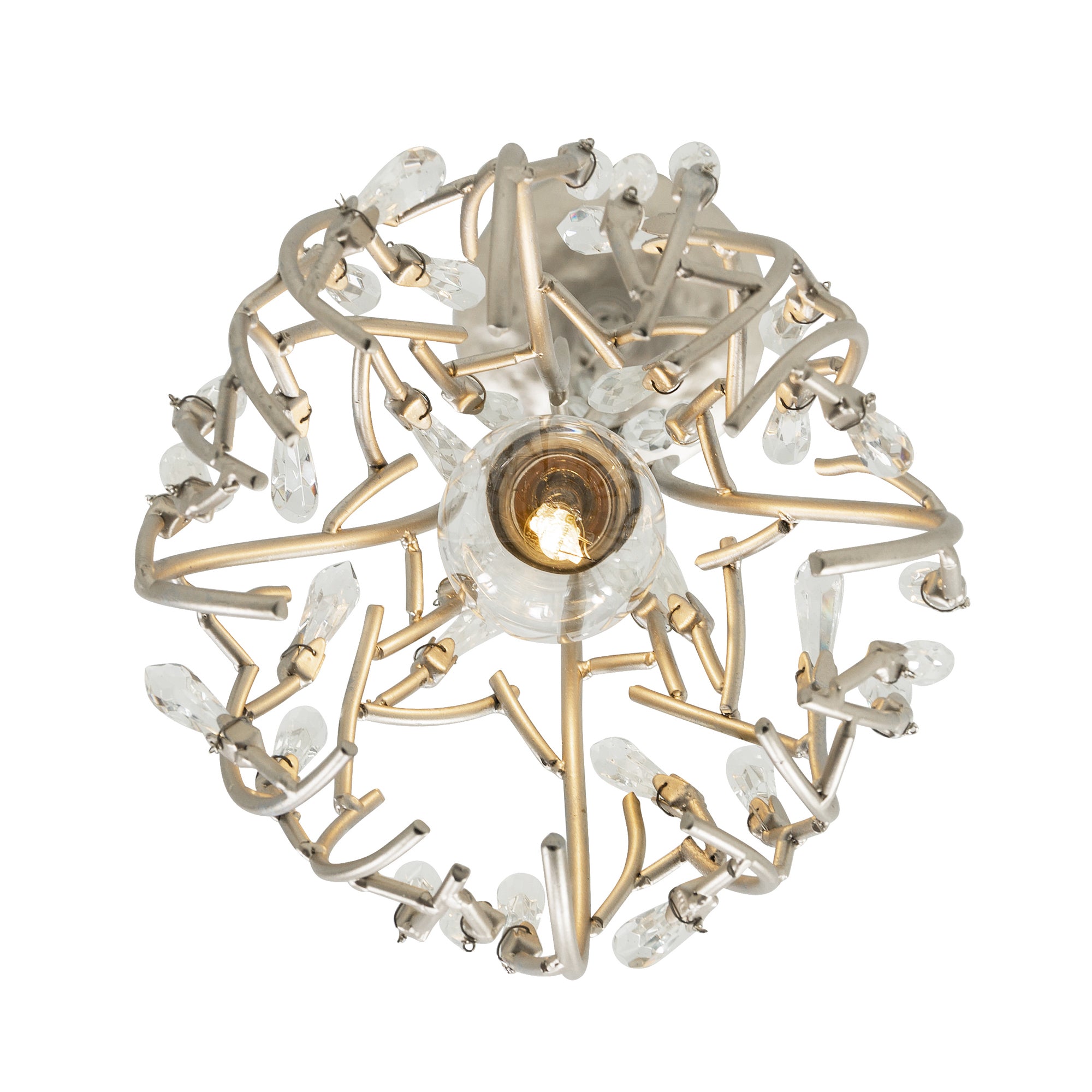Bask 1 Light Crystal Mini Pendant - Gold Dust