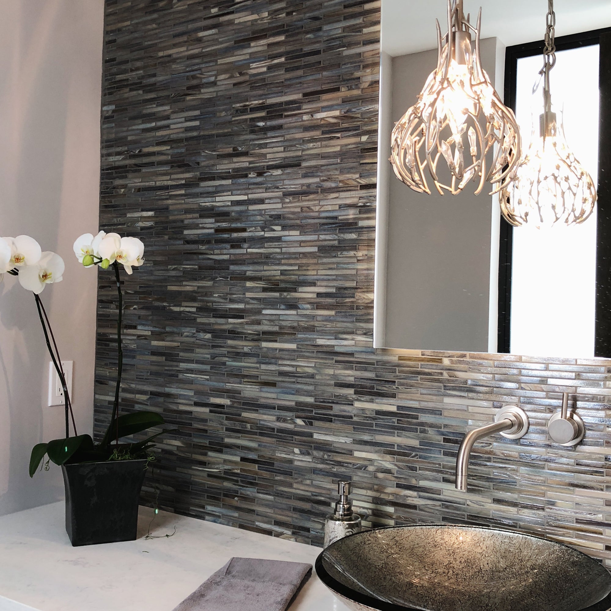 Bask 1-Light Crystal Mini Pendant