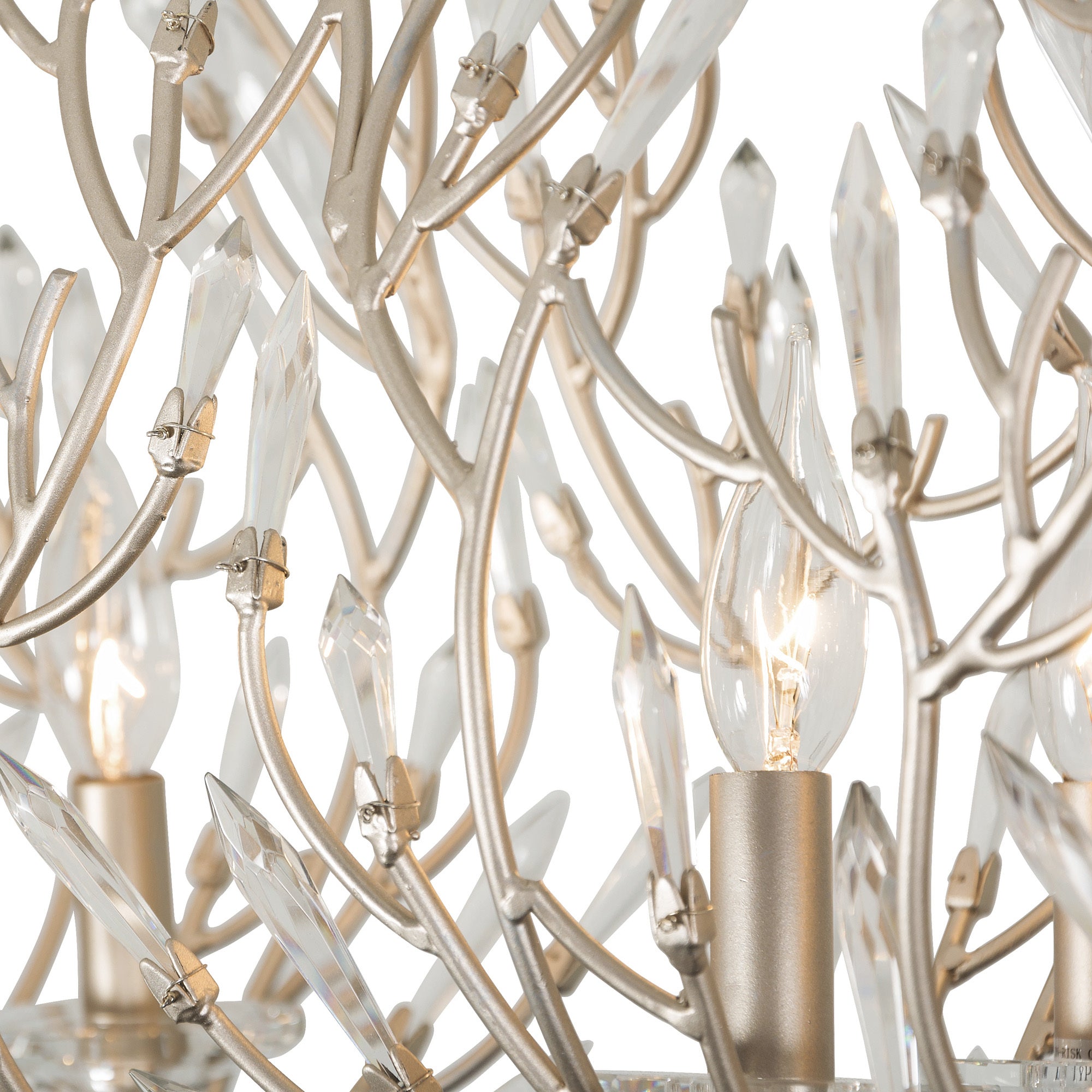 Bask 6 Light Crystal Linear Pendant - Gold Dust