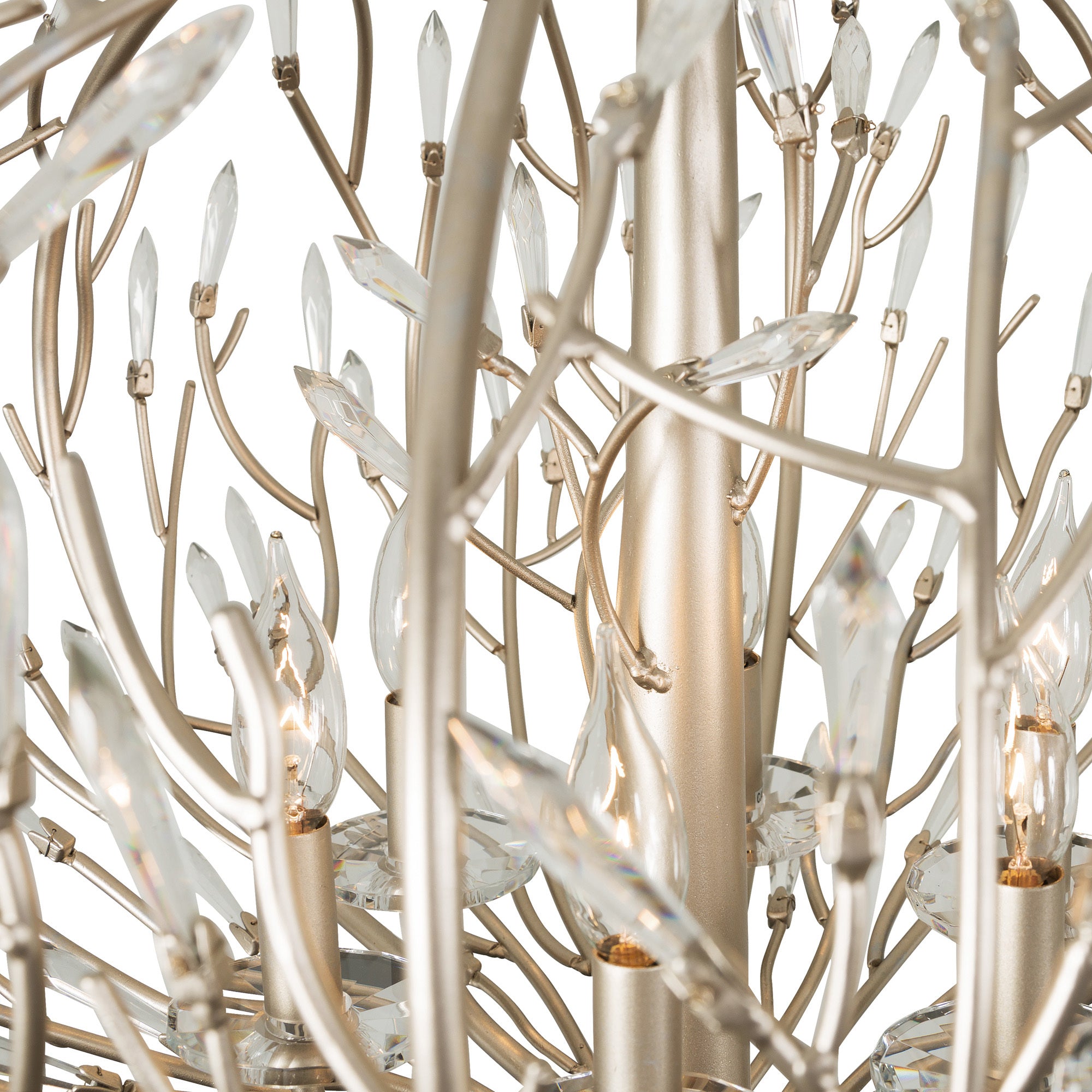 Bask 9 Light Crystal Pendant - Gold Dust