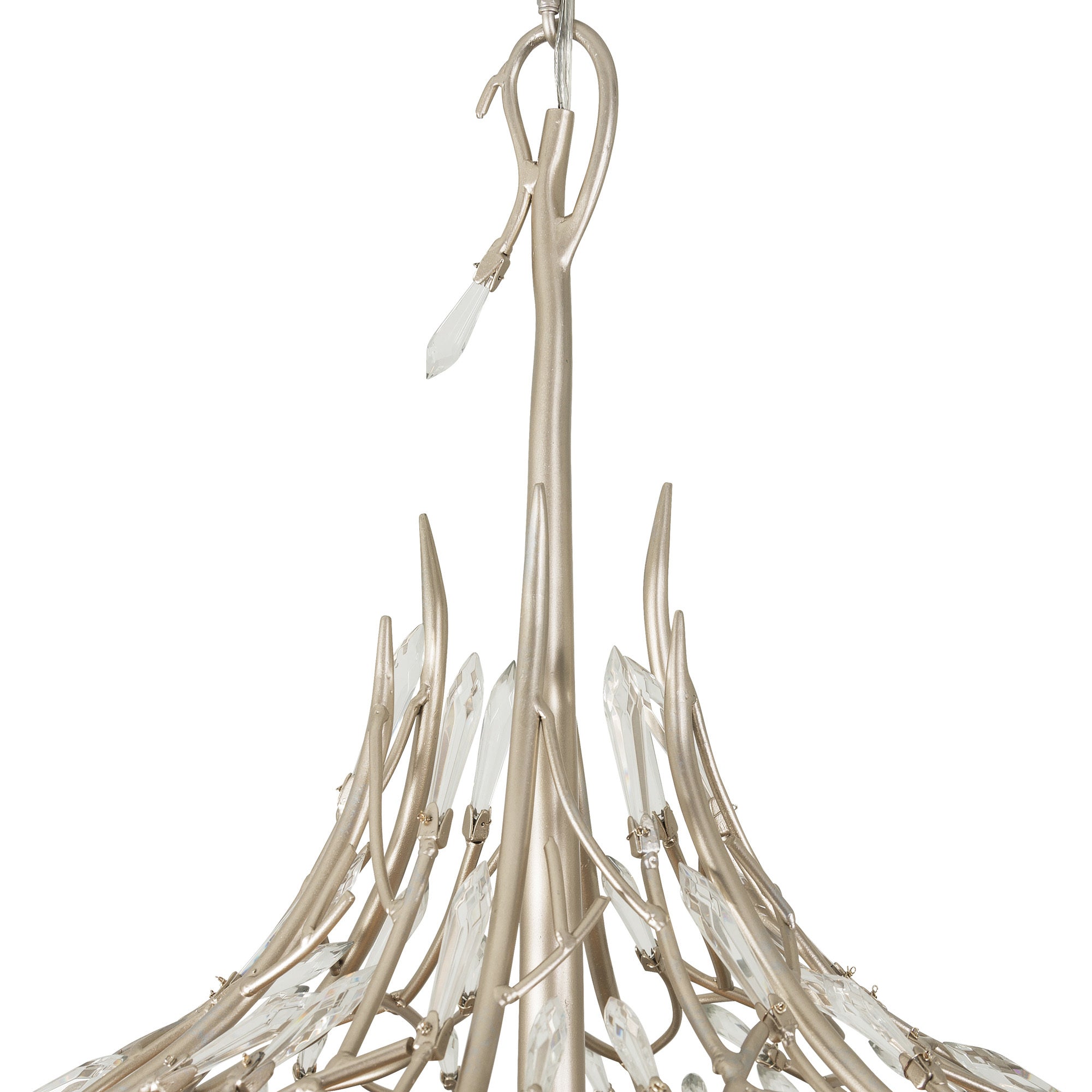 Bask 9 Light Crystal Pendant - Gold Dust