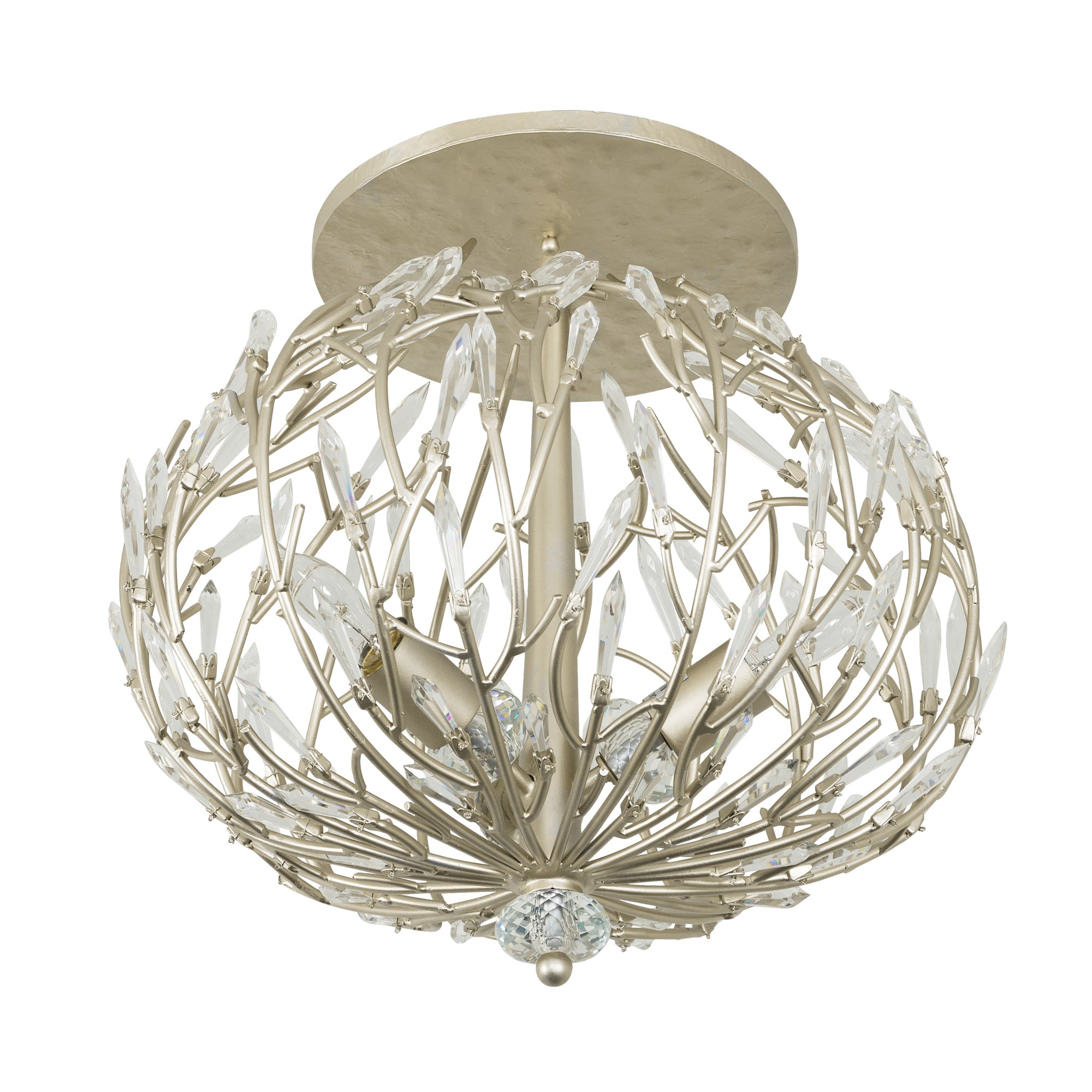 Bask 3-Light Crystal Ceiling Mount